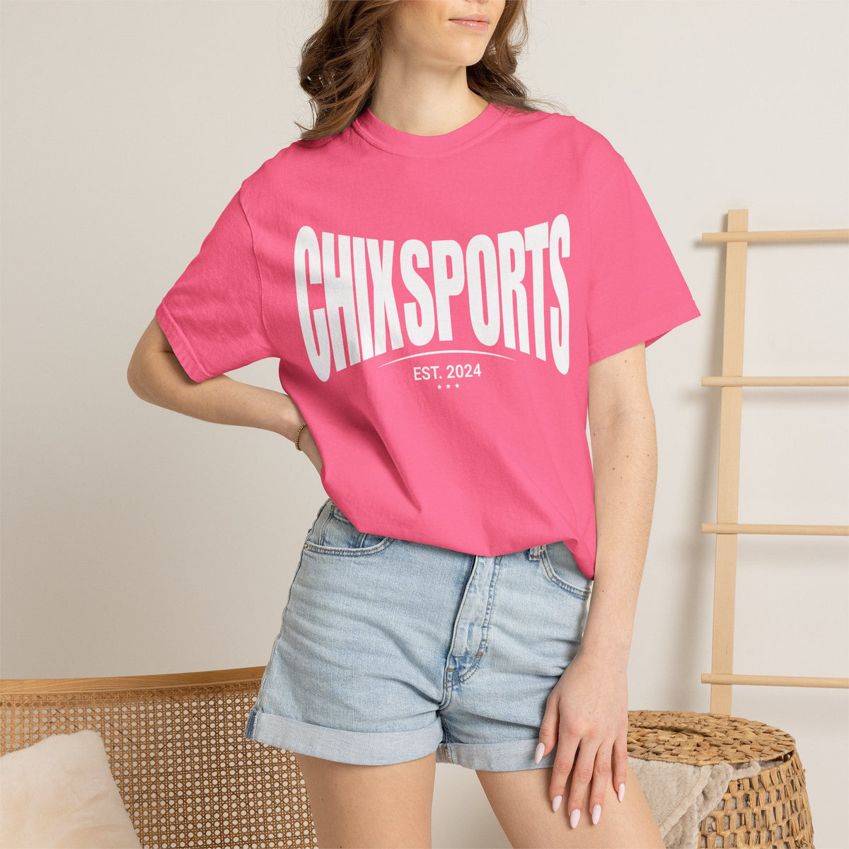 Chix Sports Premium Unisex Shirt in Red | Chix Sports