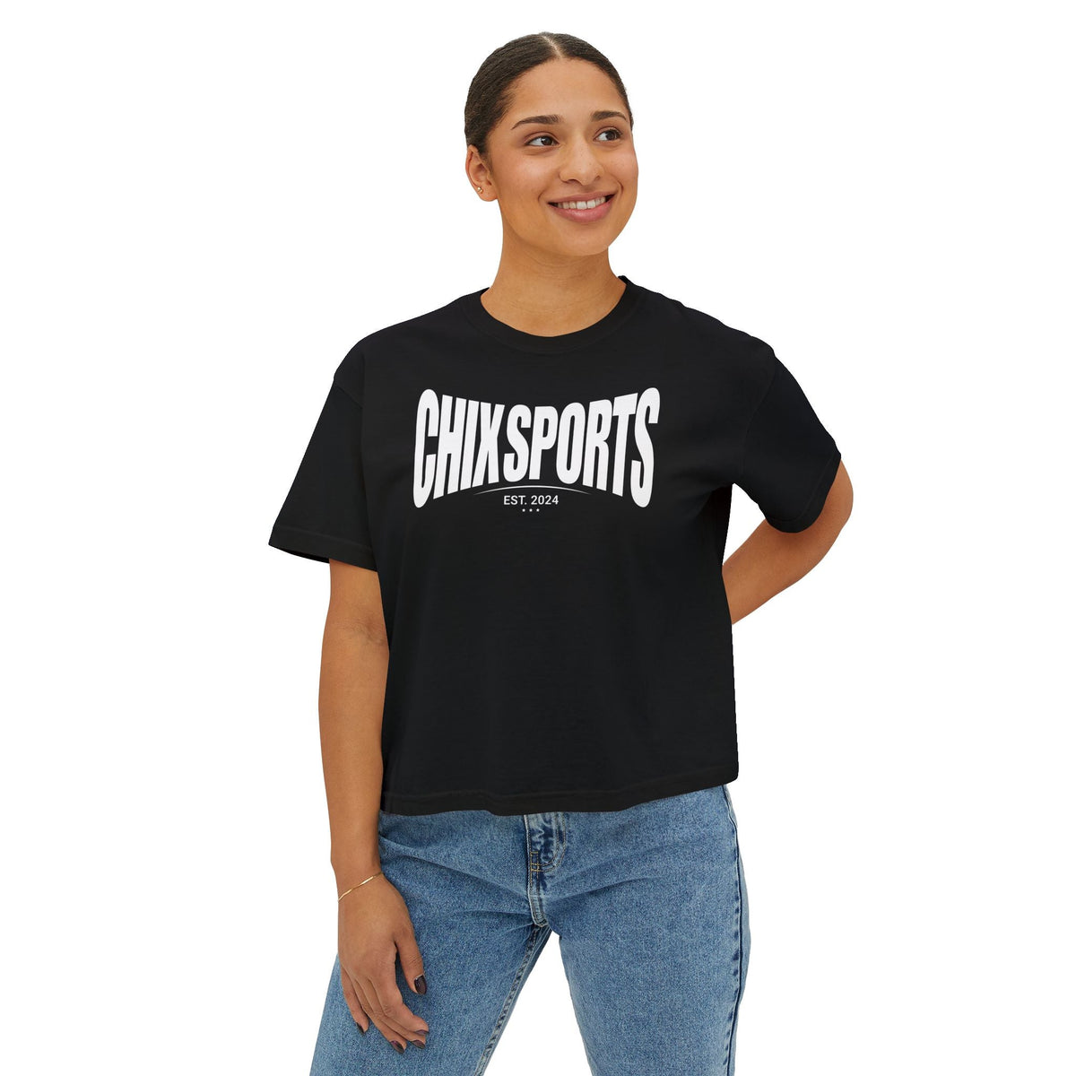 Chix Sports Premium Women's Boxy Tee in S | Chix Sports