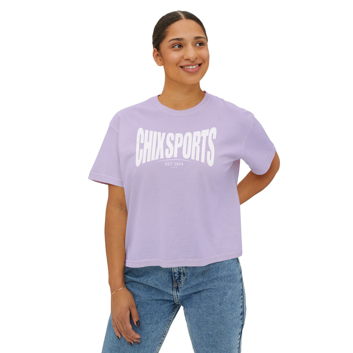 Chix Sports Premium Women's Boxy Tee in S | Chix Sports