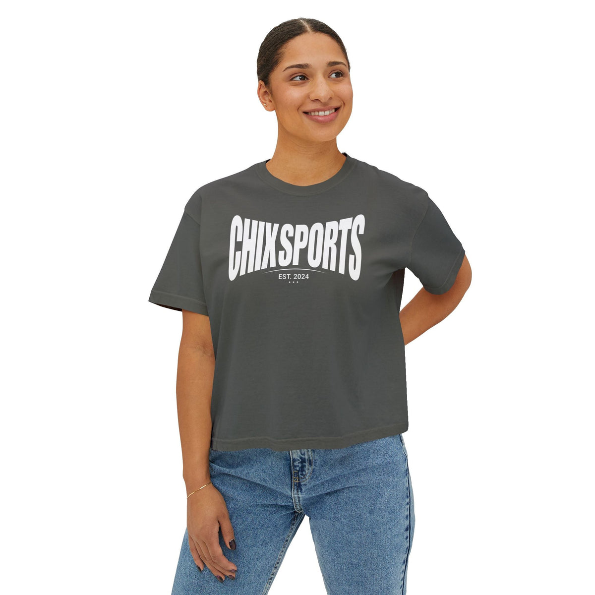 Chix Sports Premium Women's Boxy Tee in S | Chix Sports