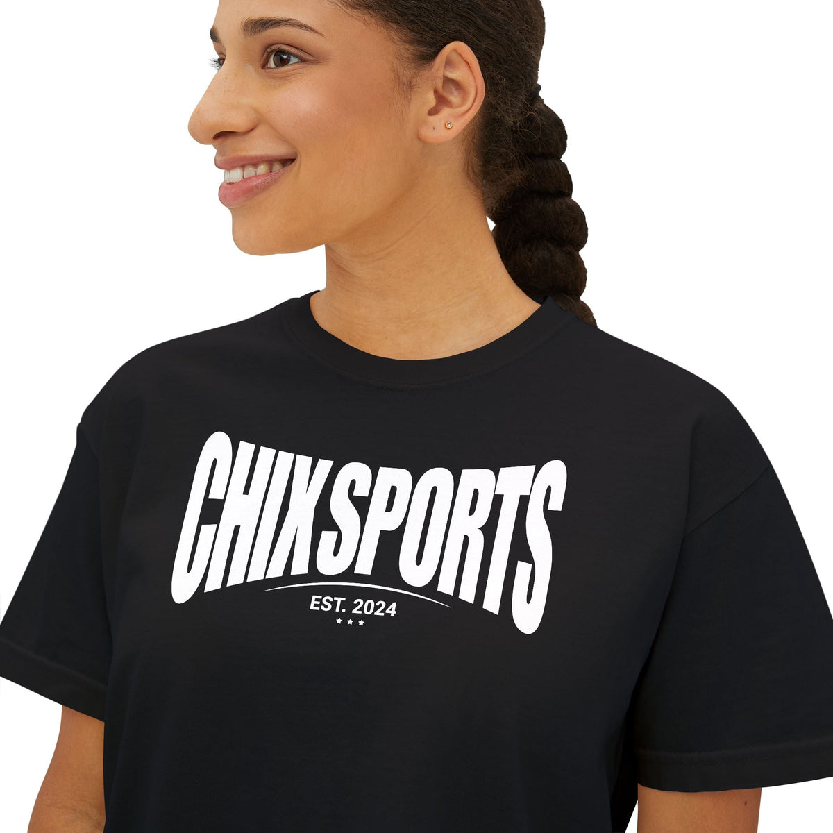 Chix Sports Premium Women's Boxy Tee in S | Chix Sports