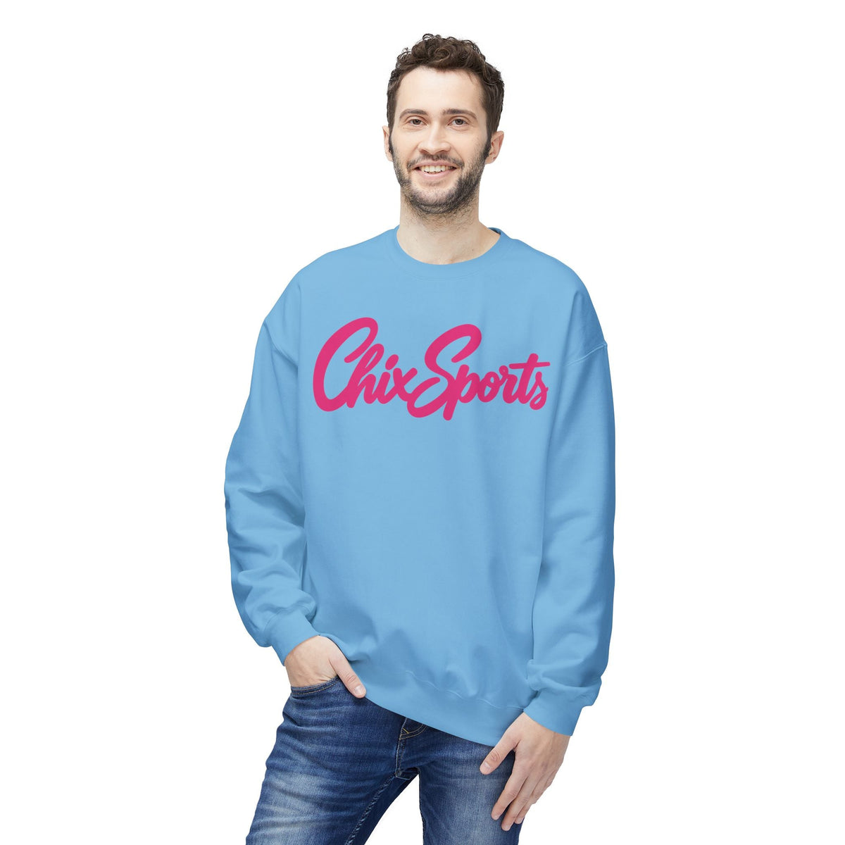 Chix Sports Unisex Softstyle Sweatshirt in Navy | Chix Sports