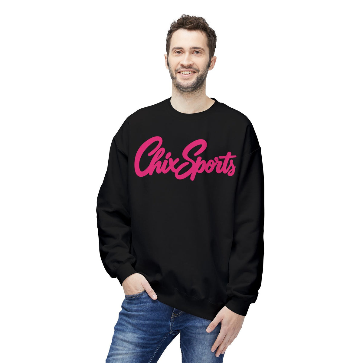 Chix Sports Unisex Softstyle Sweatshirt in Navy | Chix Sports
