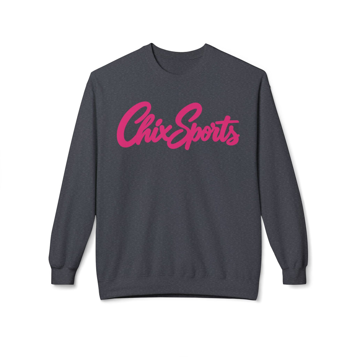 Chix Sports Unisex Softstyle Sweatshirt in Dark Heather | Chix Sports