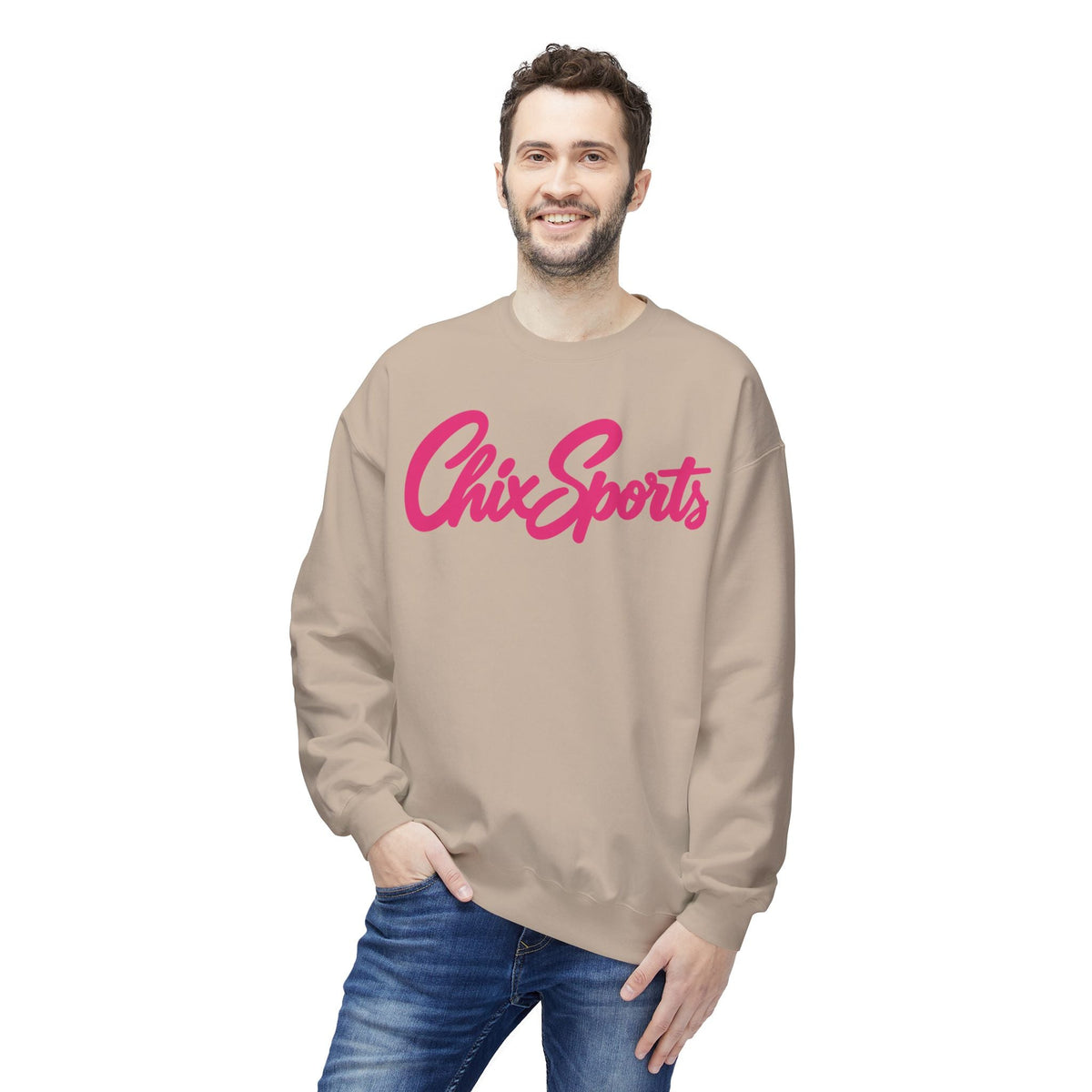 Chix Sports Unisex Softstyle Sweatshirt in Navy | Chix Sports