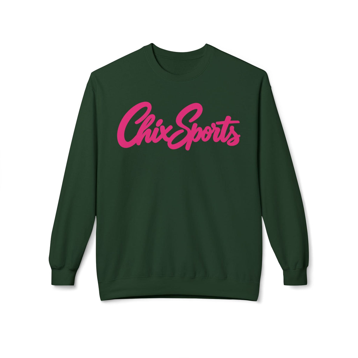 Chix Sports Unisex Softstyle Sweatshirt in Forest Green | Chix Sports