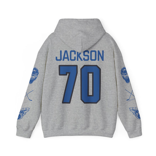 CJ Carly Jackson 70 Sceptres Goalie Hockey Heavy Hoodie | Chix Sports