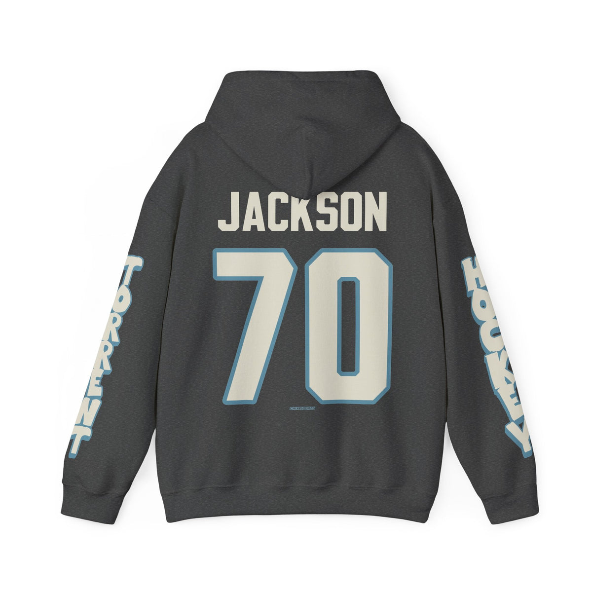 CJ Jackson Torrent Unisex Hoodie in Dark Heather | Chix Sports