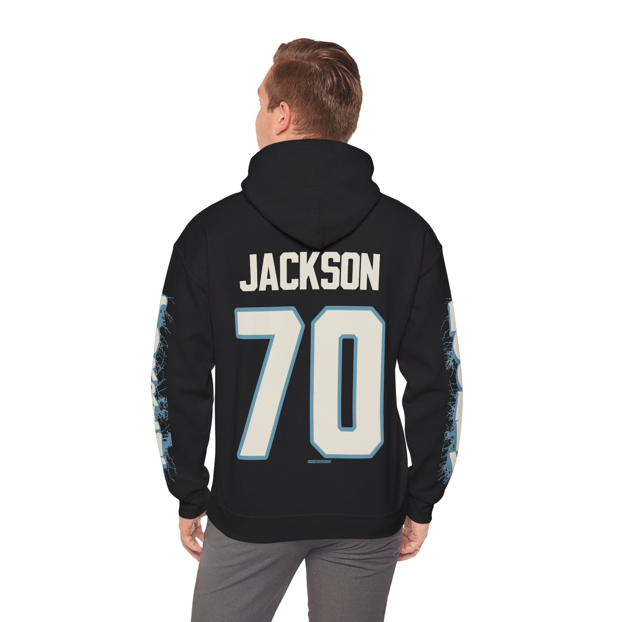 CJ Jackson Torrent Unisex Hoodie in Sport Grey | Chix Sports