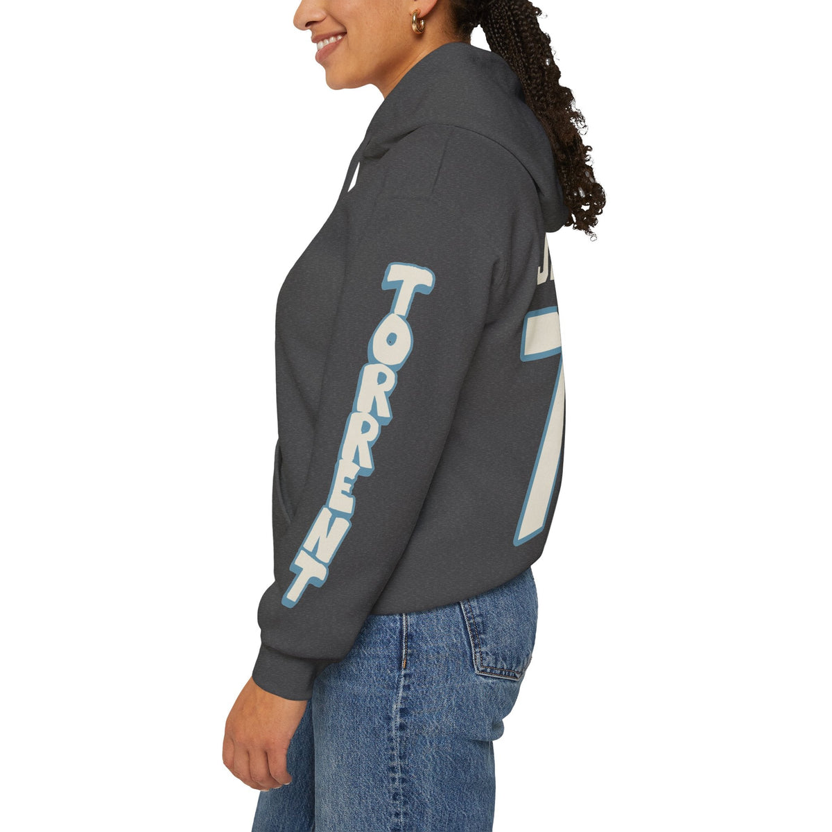 CJ Jackson Torrent Unisex Hoodie in Sport Grey | Chix Sports