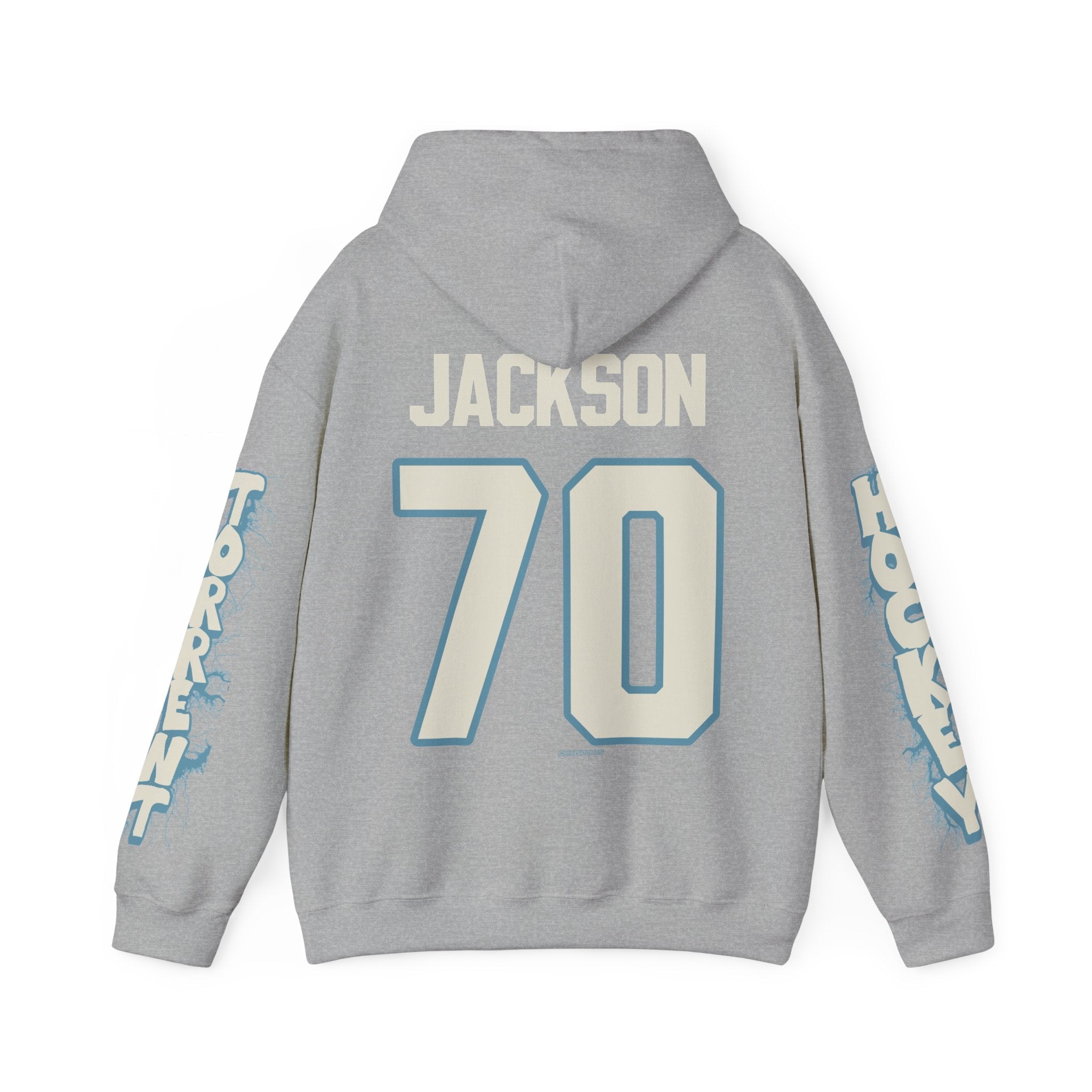 CJ Jackson Torrent Unisex Hoodie in Sport Grey | Chix Sports