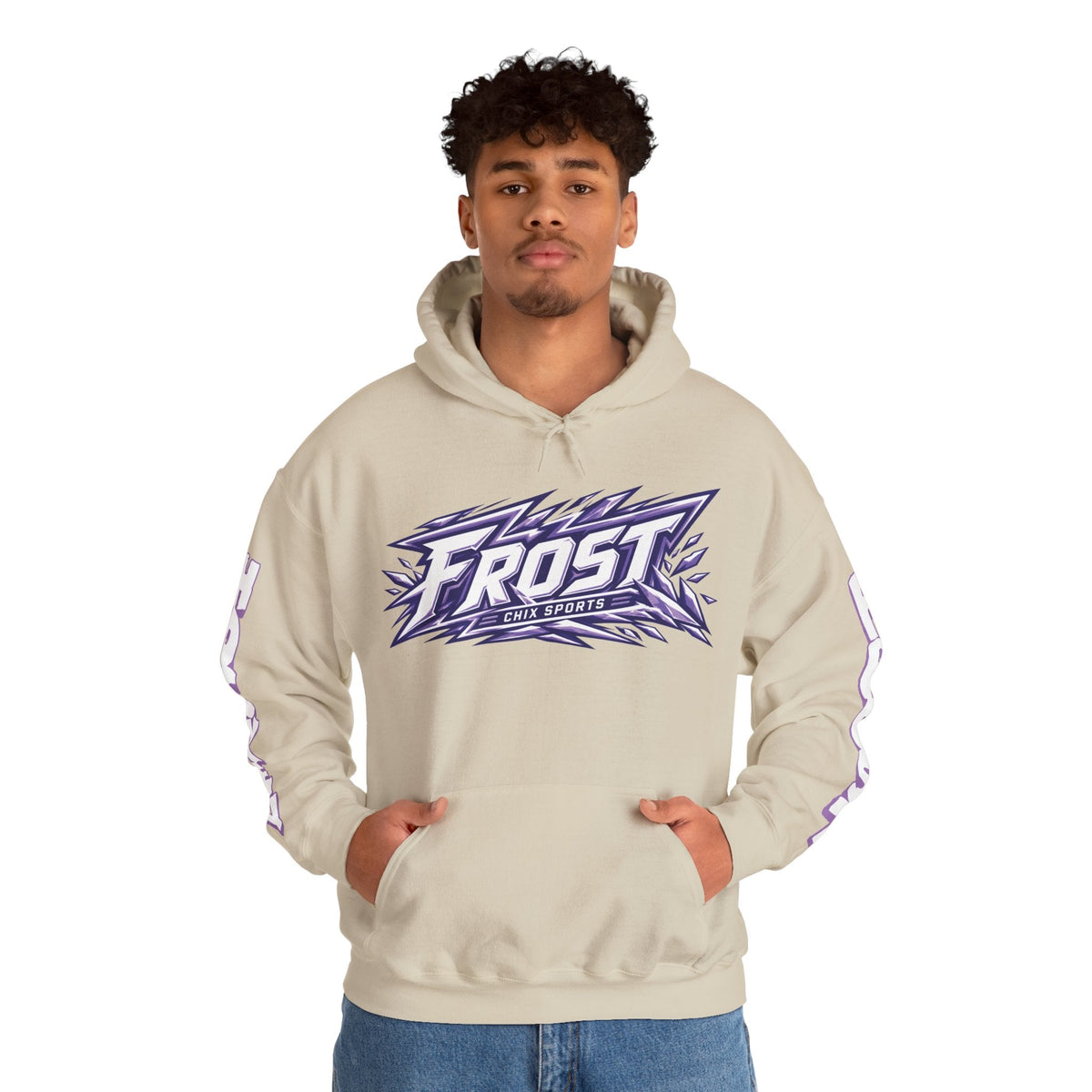 Claire Butorac Frost Unisex Hoodie in Sand | Chix Sports