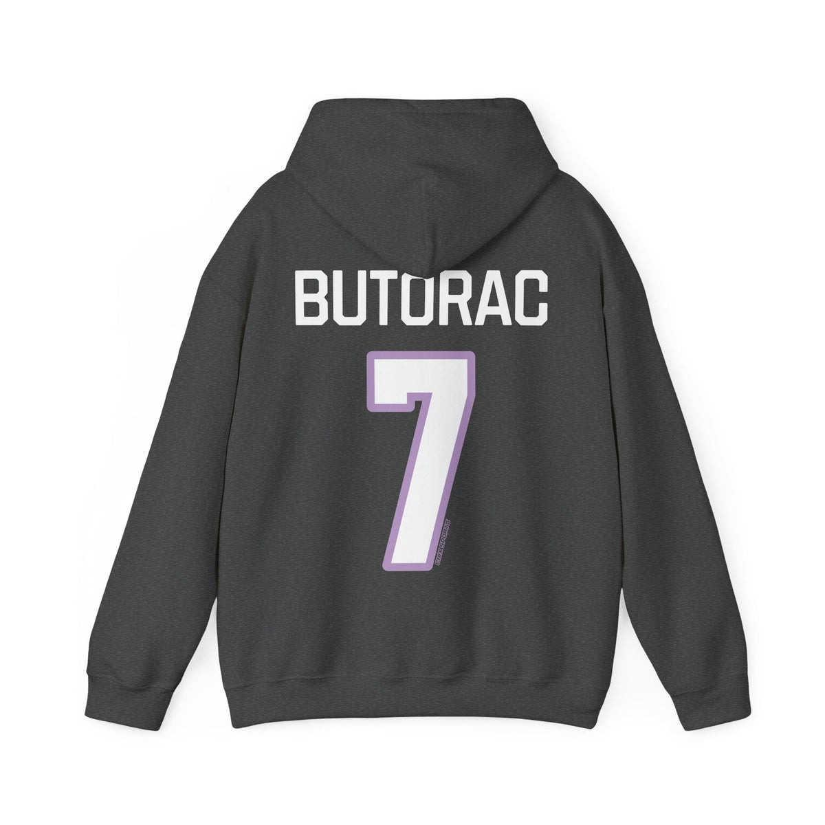 Claire Butorac Frost Unisex Hoodie in Dark Heather | Chix Sports
