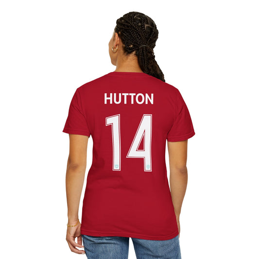 Claire Hutton 14 KC Current Player Premium T-shirt | Chix Sports