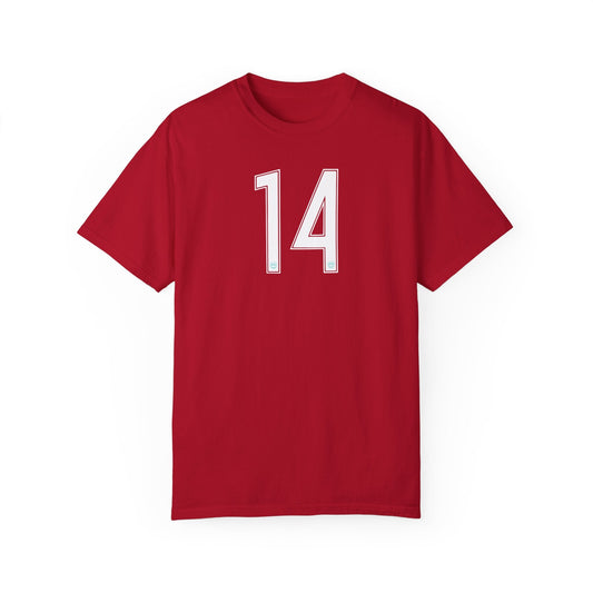 Claire Hutton 14 KC Current Player Premium T-shirt | Chix Sports