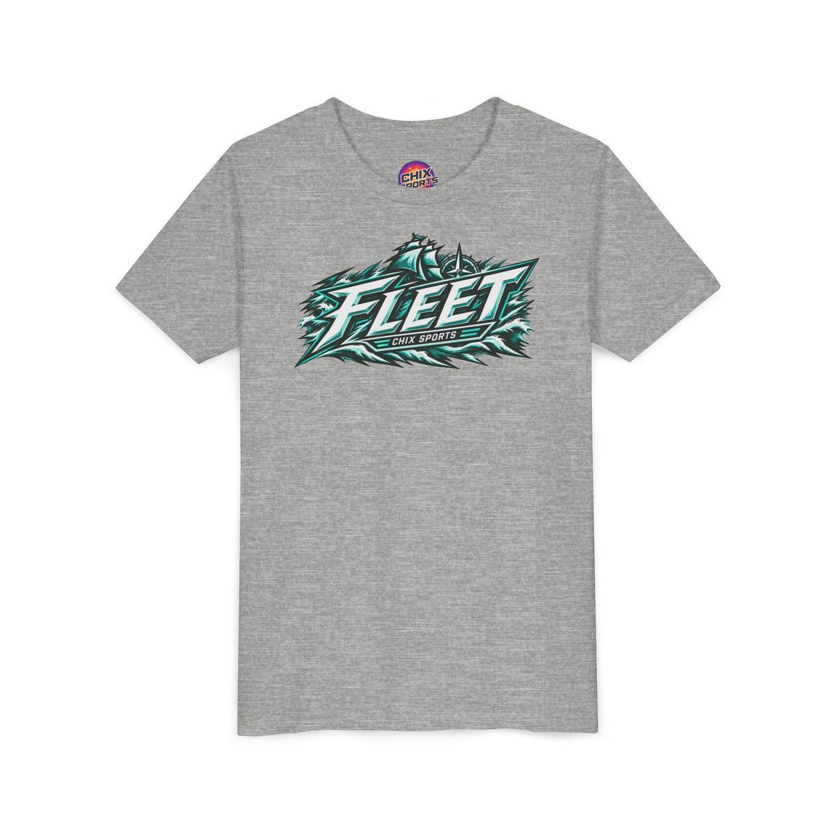 Copy of Kids Fleet Hockey Soft Poly-blend T-shirt in Dark Grey Heather | Chix Sports