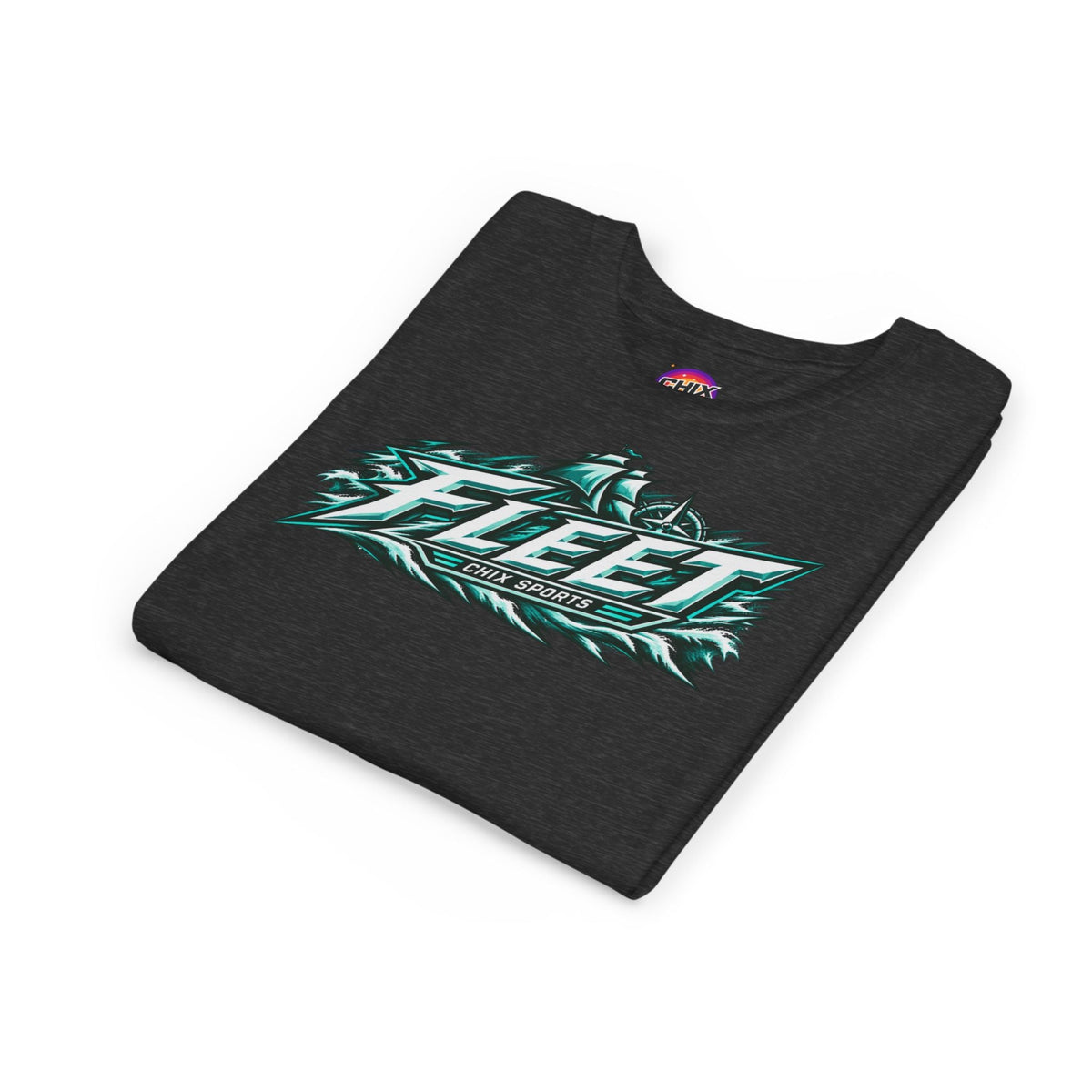 Copy of Kids Fleet Hockey Soft Poly-blend T-shirt in Dark Grey Heather | Chix Sports
