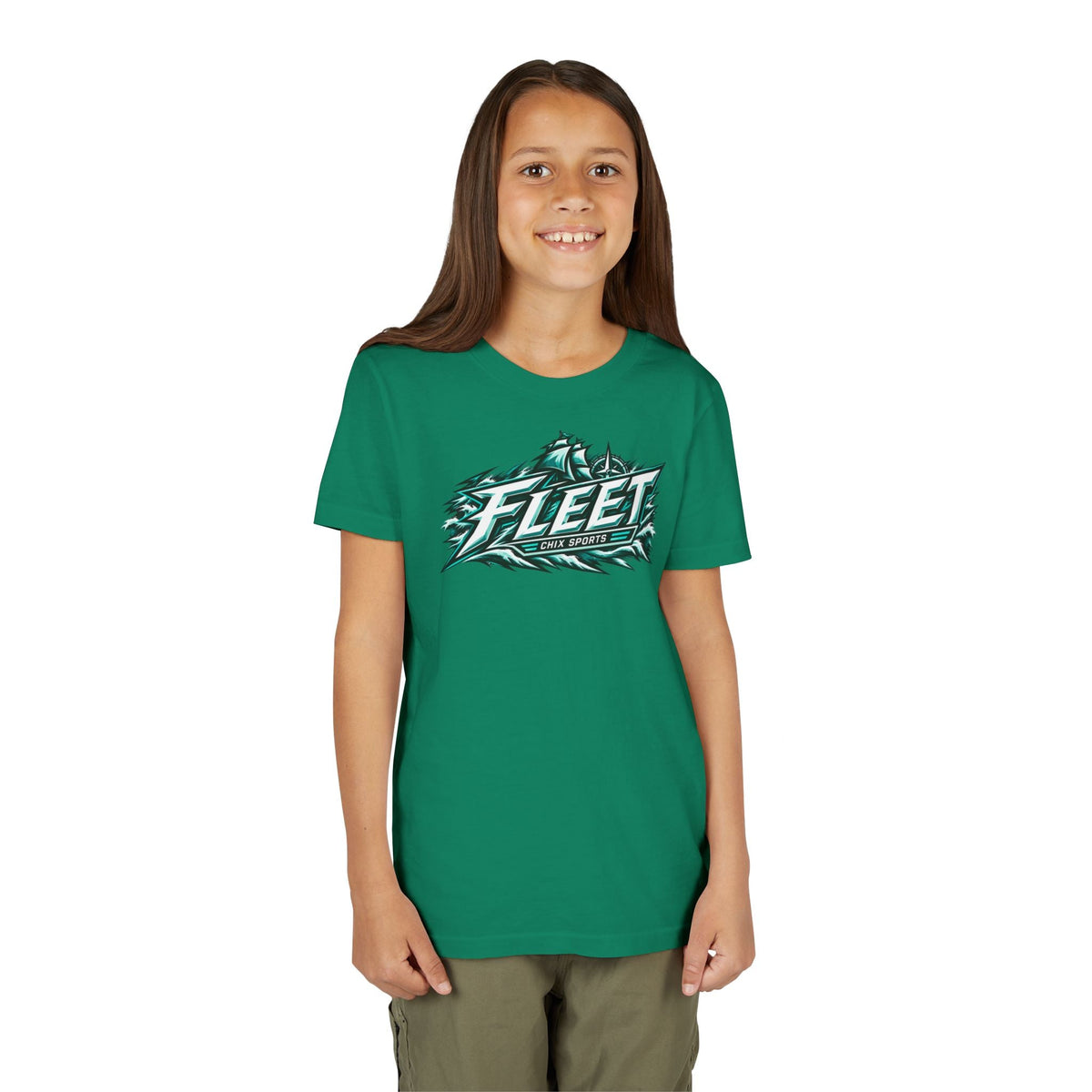 Copy of Kids Fleet Hockey Soft Poly-blend T-shirt in Dark Grey Heather | Chix Sports