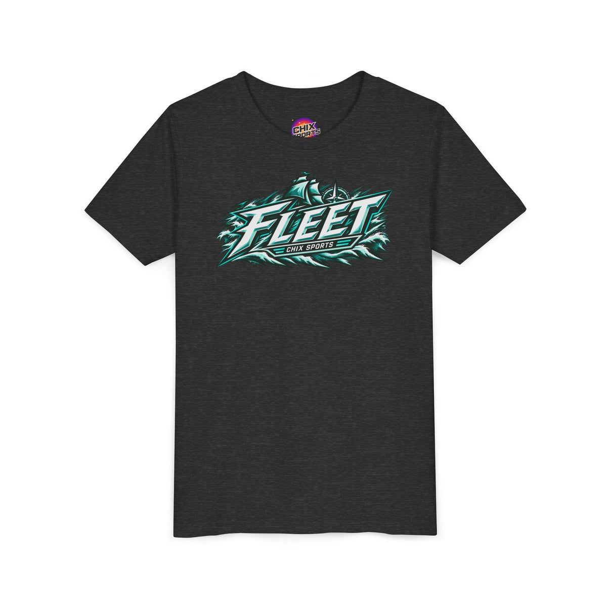 Copy of Kids Fleet Hockey Soft Poly-blend T-shirt in Dark Grey Heather | Chix Sports