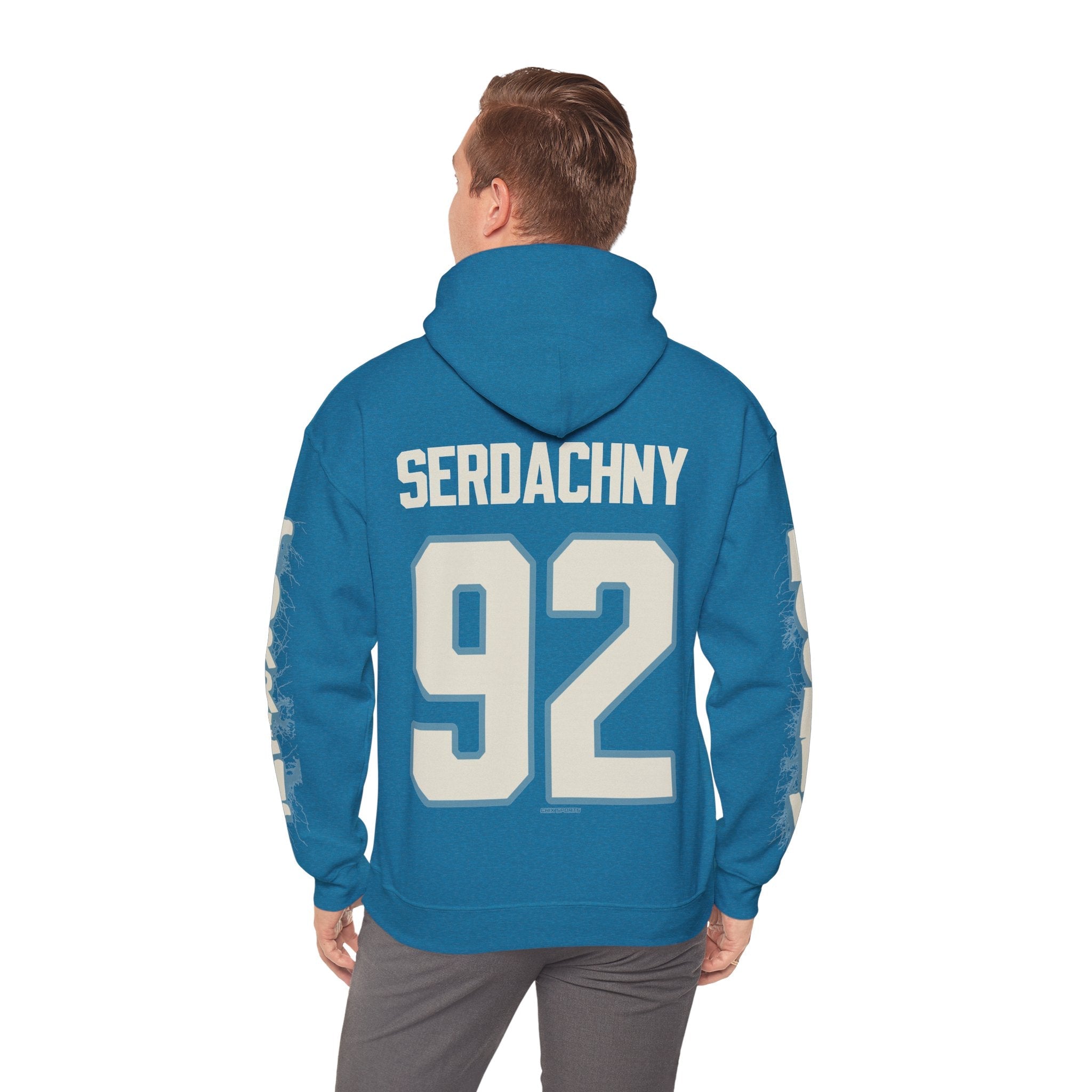 Danielle Serdachny Torrent Unisex Hoodie in Antique Sapphire | Chix Sports