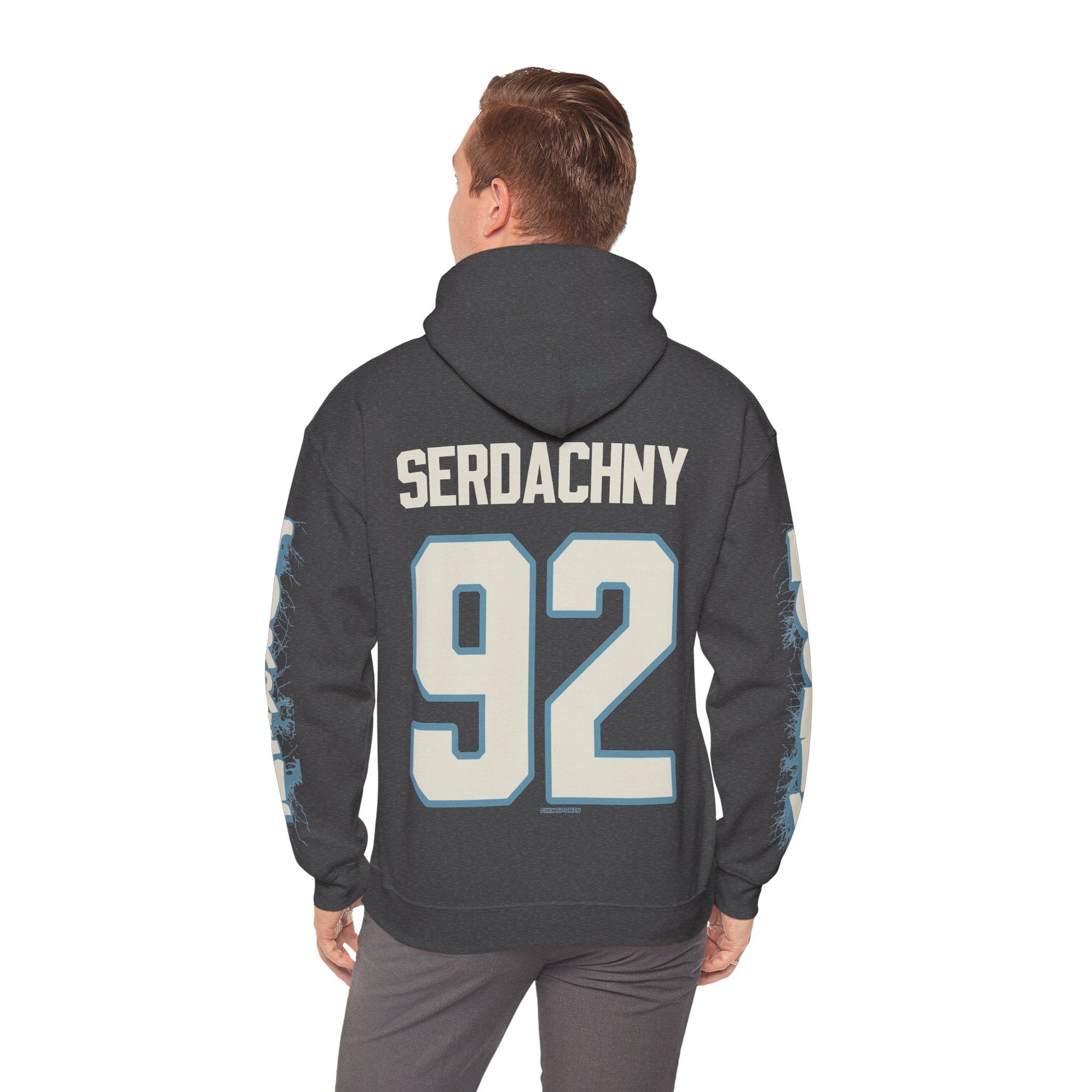 Danielle Serdachny Torrent Unisex Hoodie in Antique Sapphire | Chix Sports