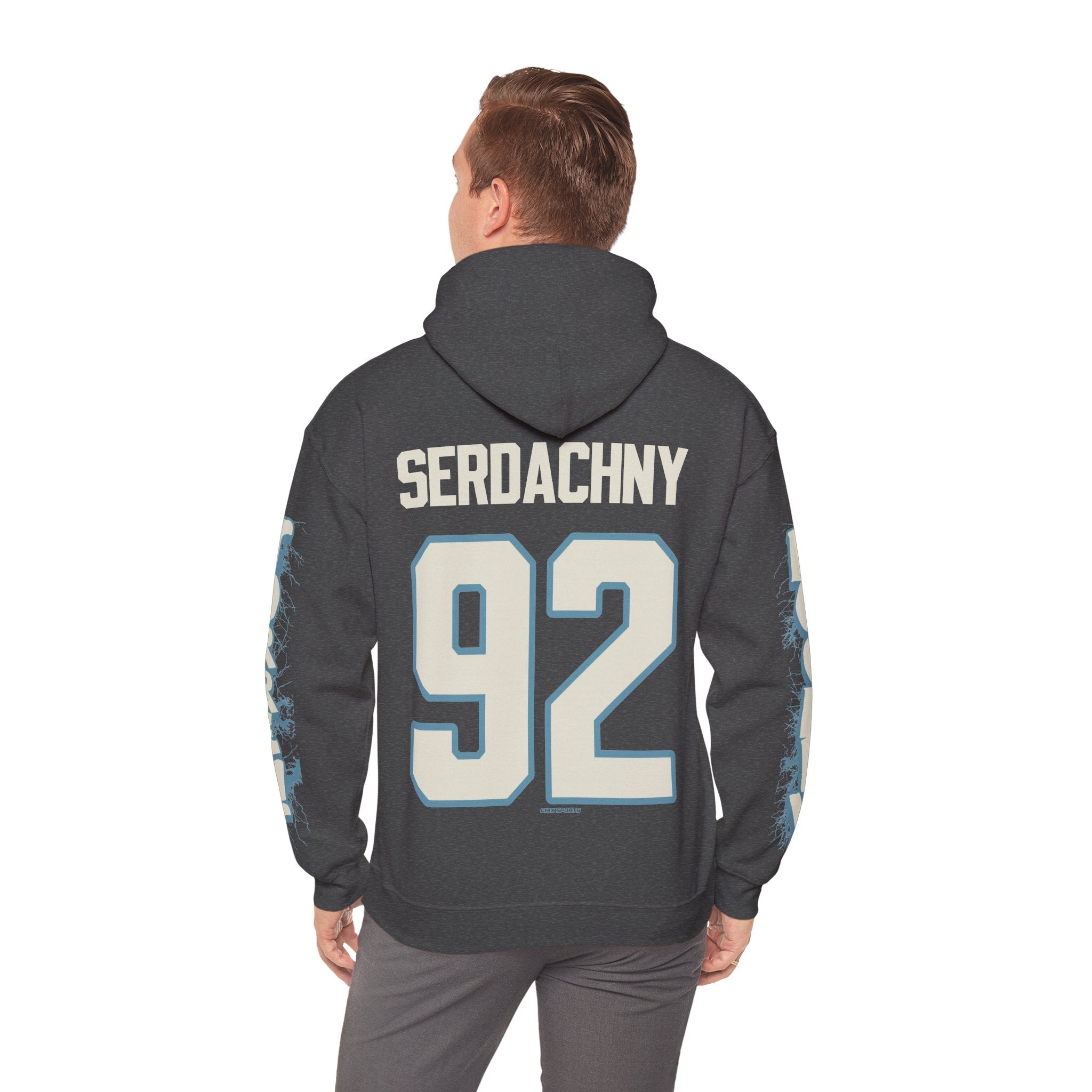 Danielle Serdachny Torrent Unisex Hoodie in Antique Sapphire | Chix Sports