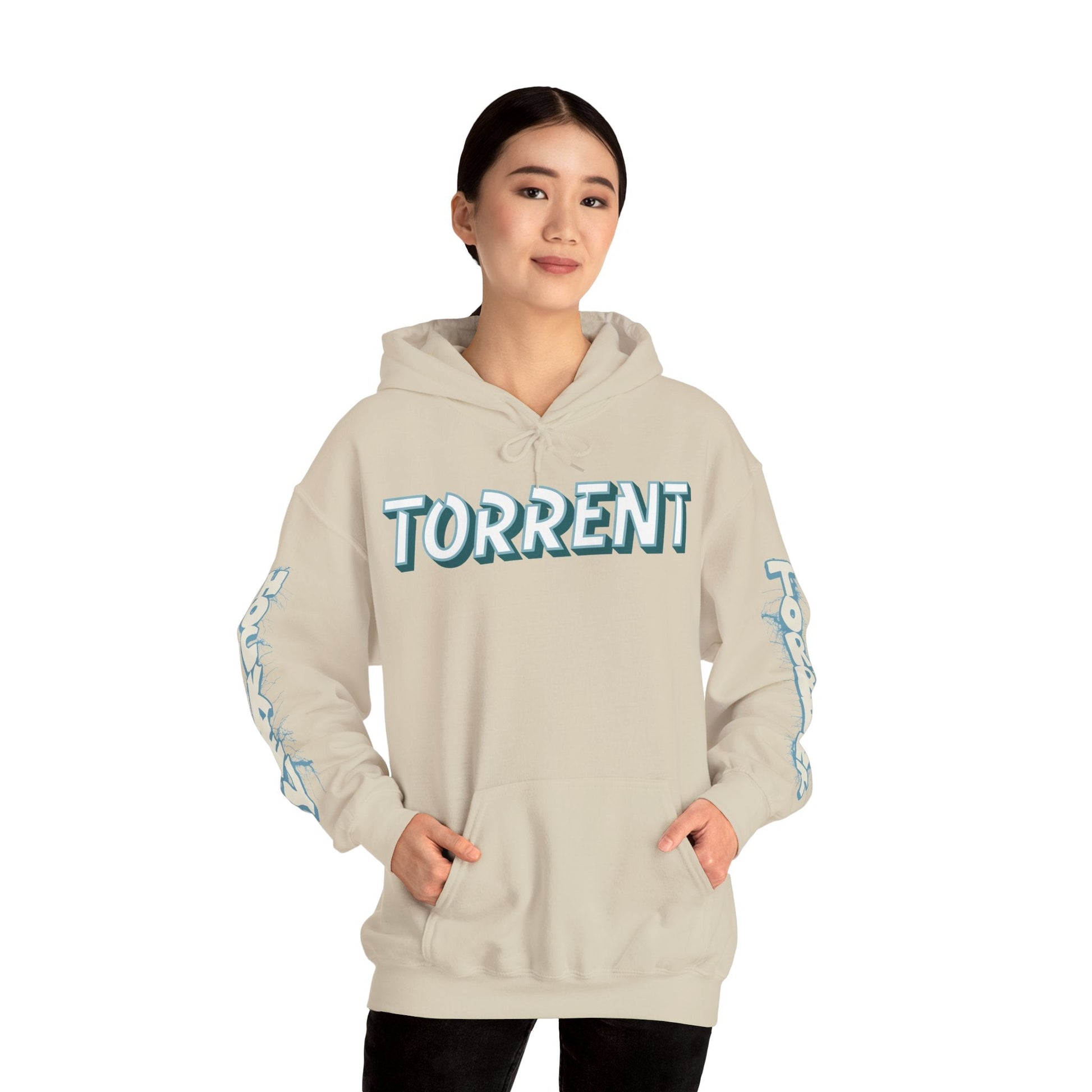 Danielle Serdachny Torrent Unisex Hoodie in Antique Sapphire | Chix Sports