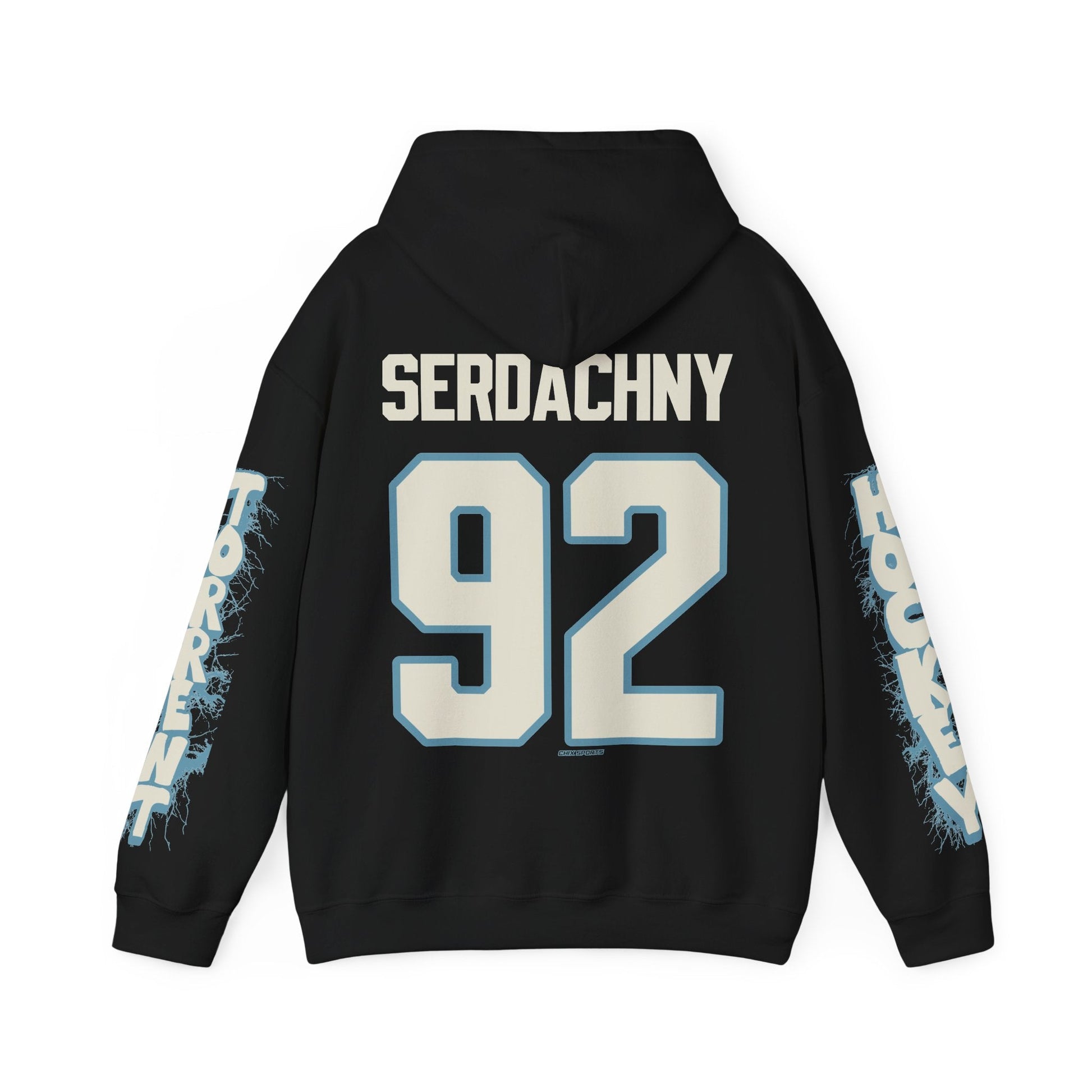 Danielle Serdachny Torrent Unisex Hoodie in Black | Chix Sports