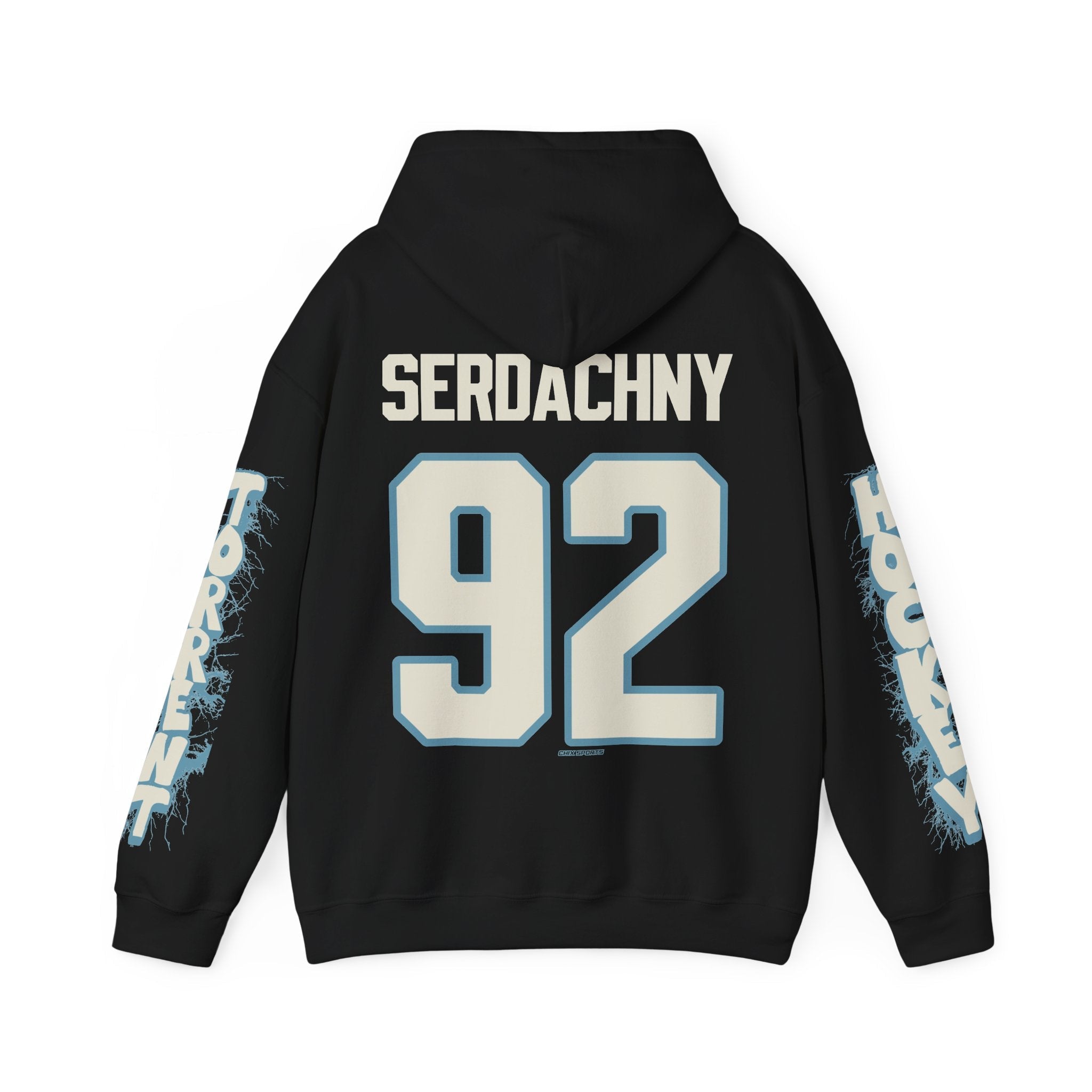 Danielle Serdachny Torrent Unisex Hoodie in Black | Chix Sports