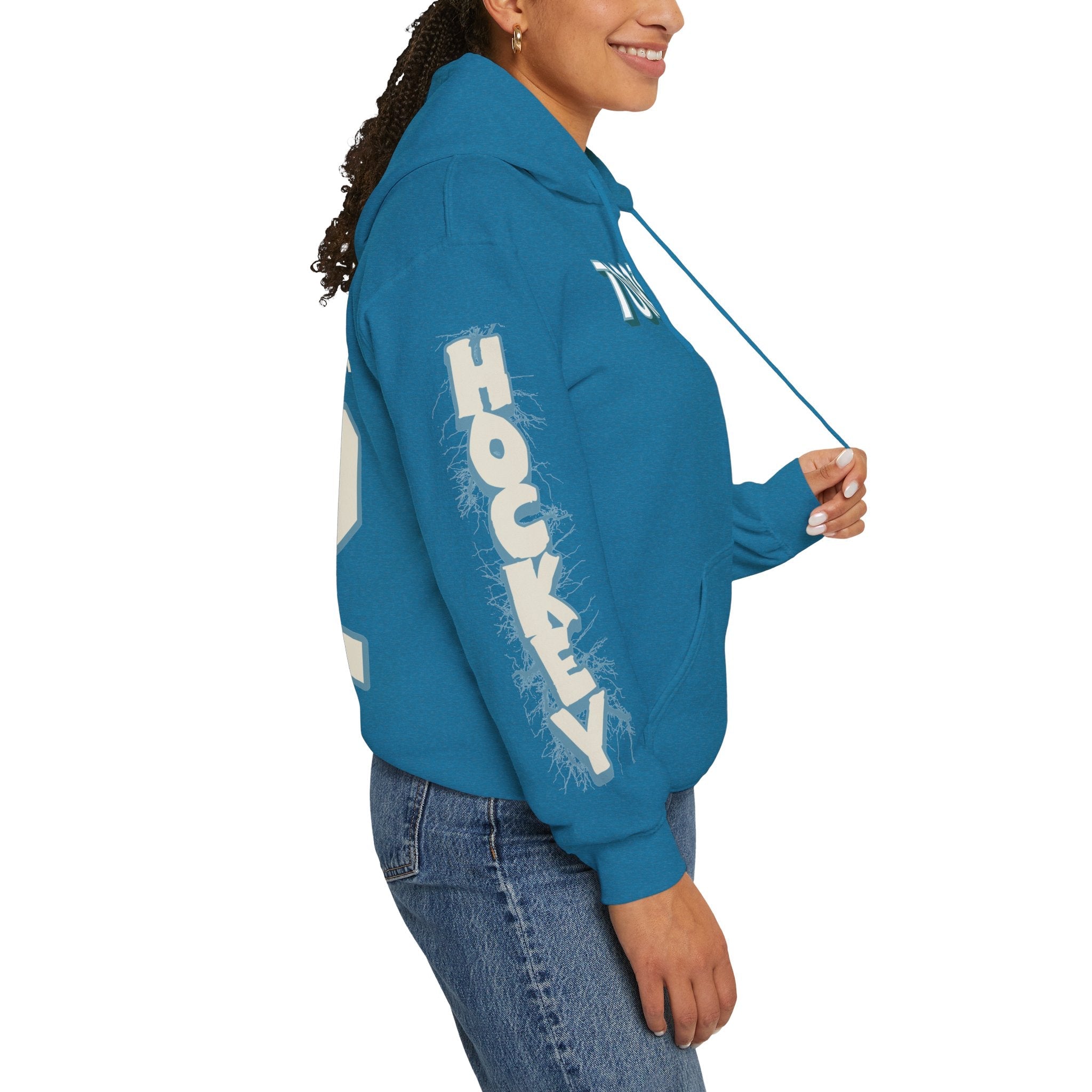 Danielle Serdachny Torrent Unisex Hoodie in Antique Sapphire | Chix Sports