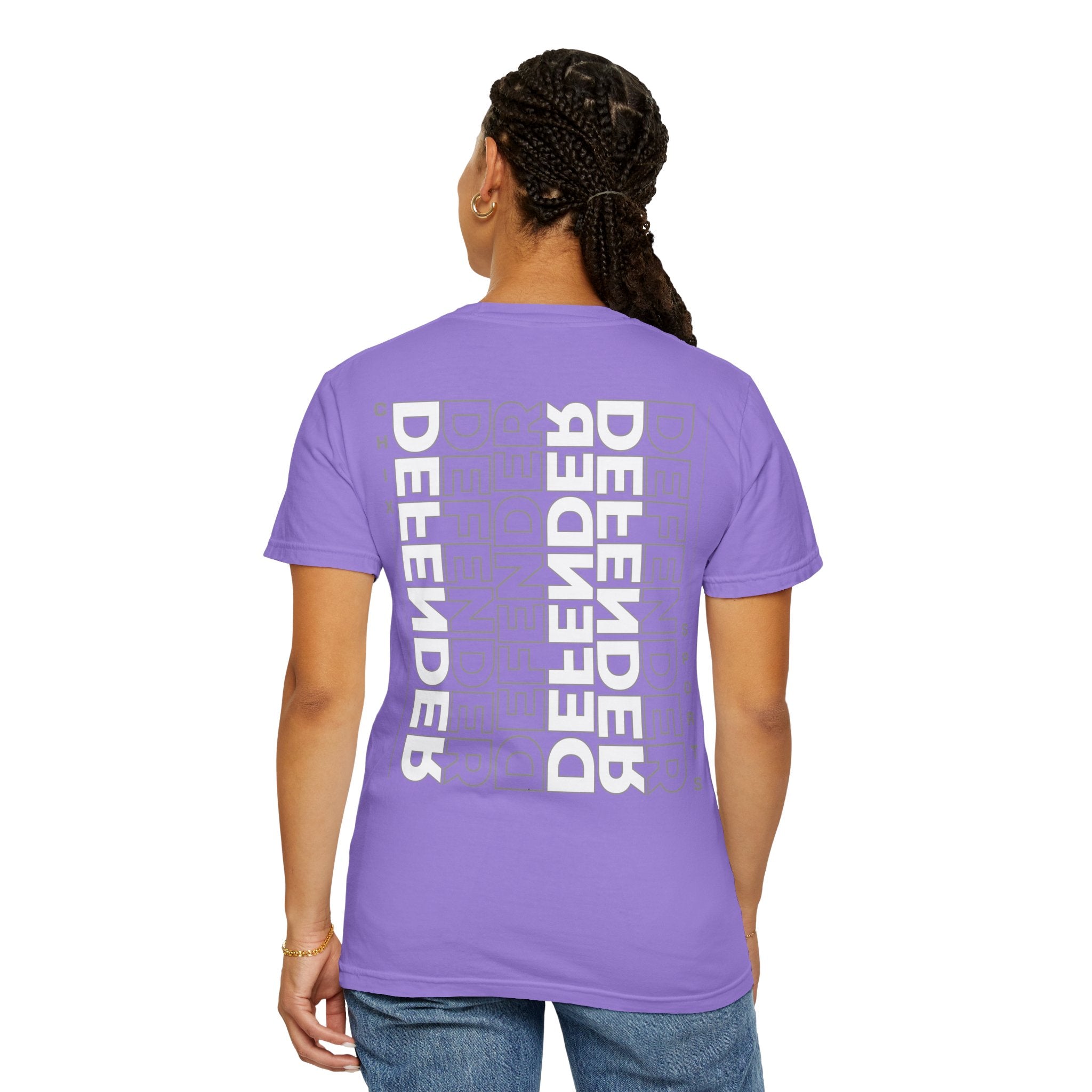 Defender Player Position Garment - Dyed T-shirt Vertical | Chix Sports