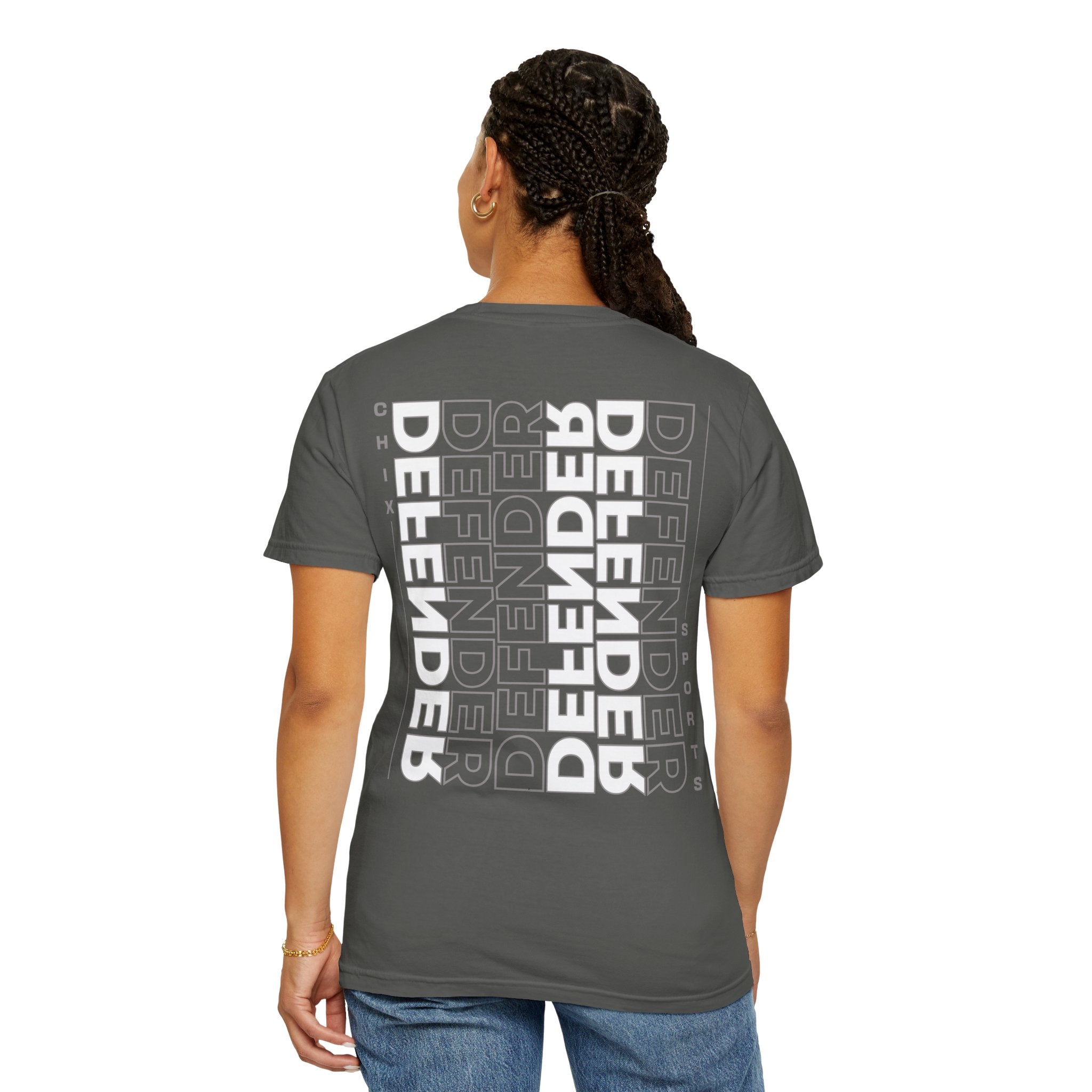 Defender Player Position Garment - Dyed T-shirt Vertical | Chix Sports