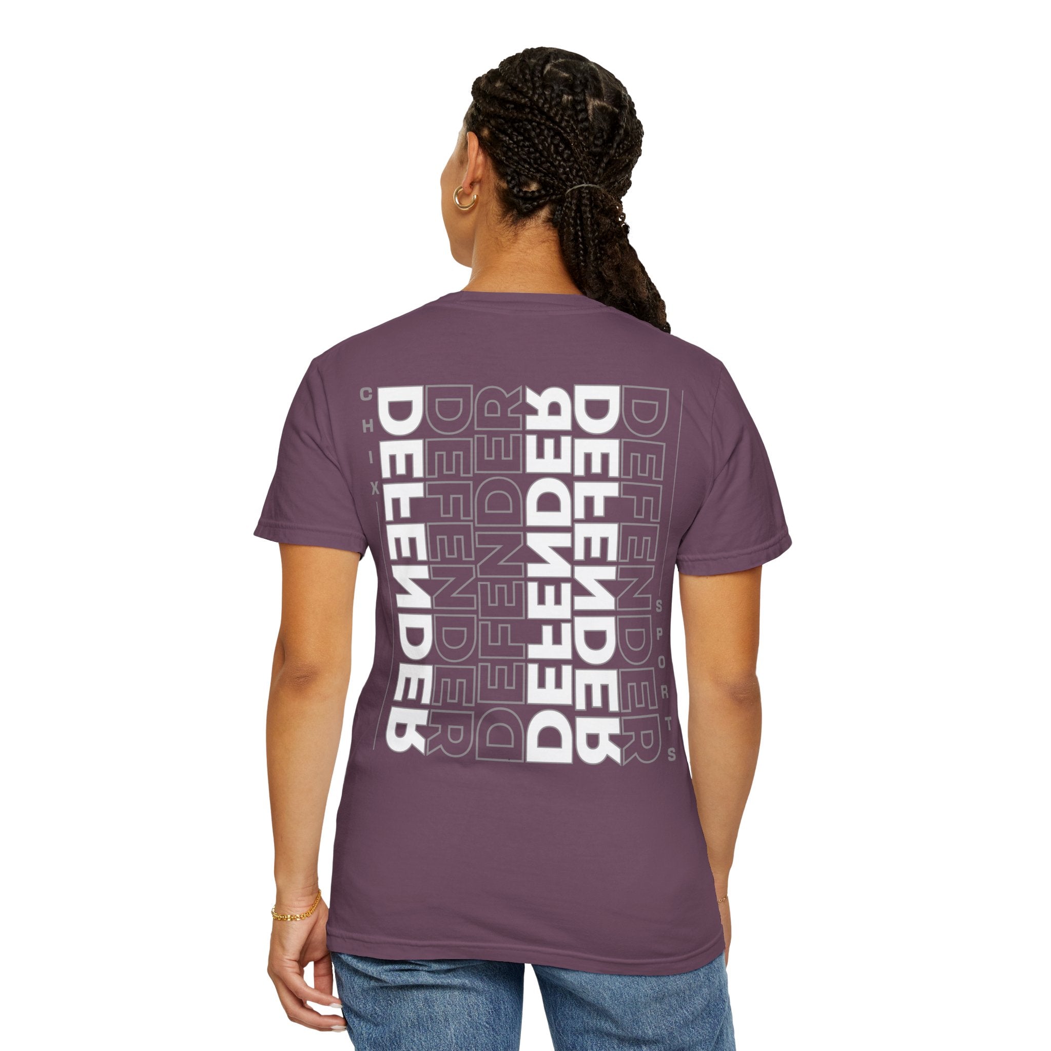 Defender Player Position Garment - Dyed T-shirt Vertical | Chix Sports