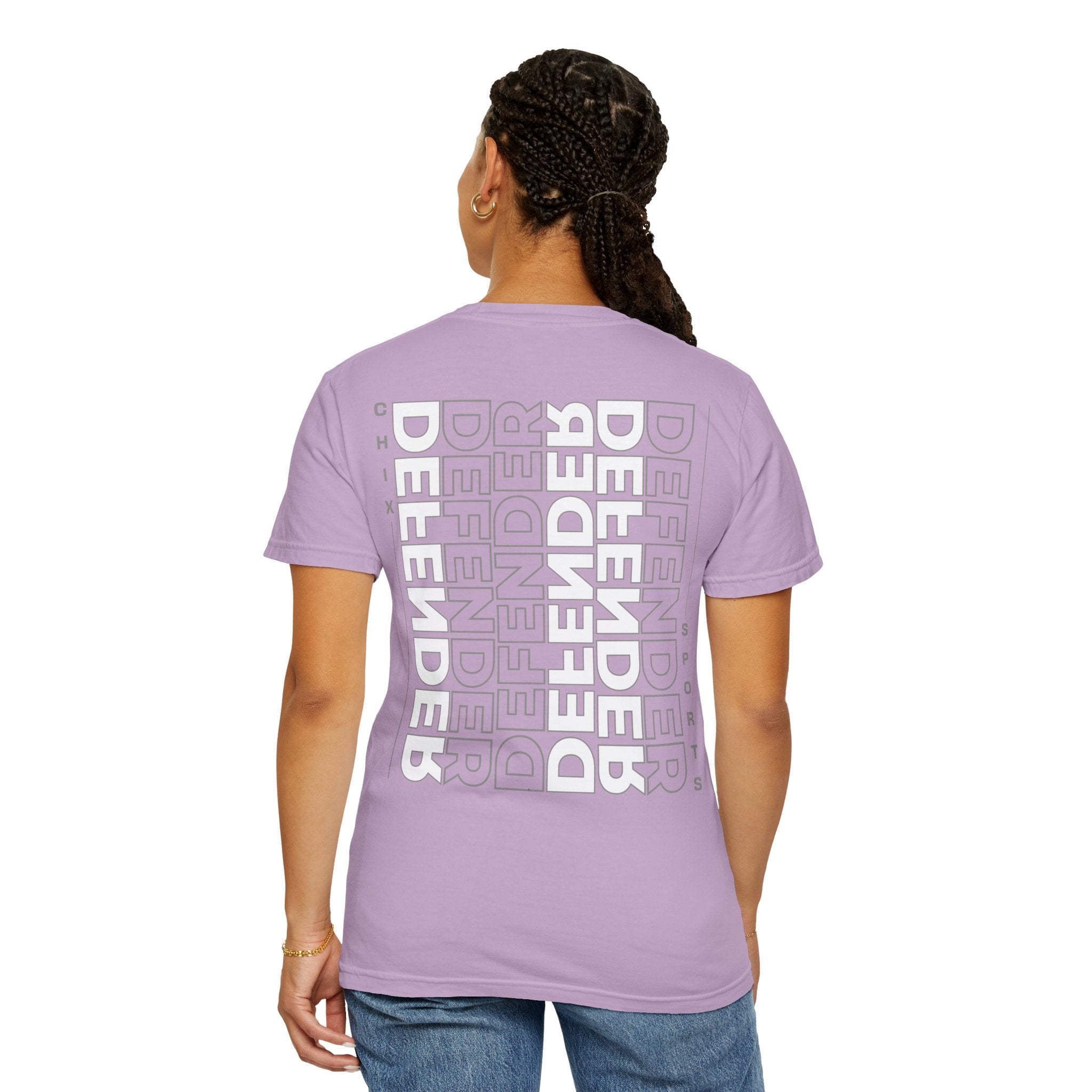 Defender Player Position Garment - Dyed T-shirt Vertical | Chix Sports
