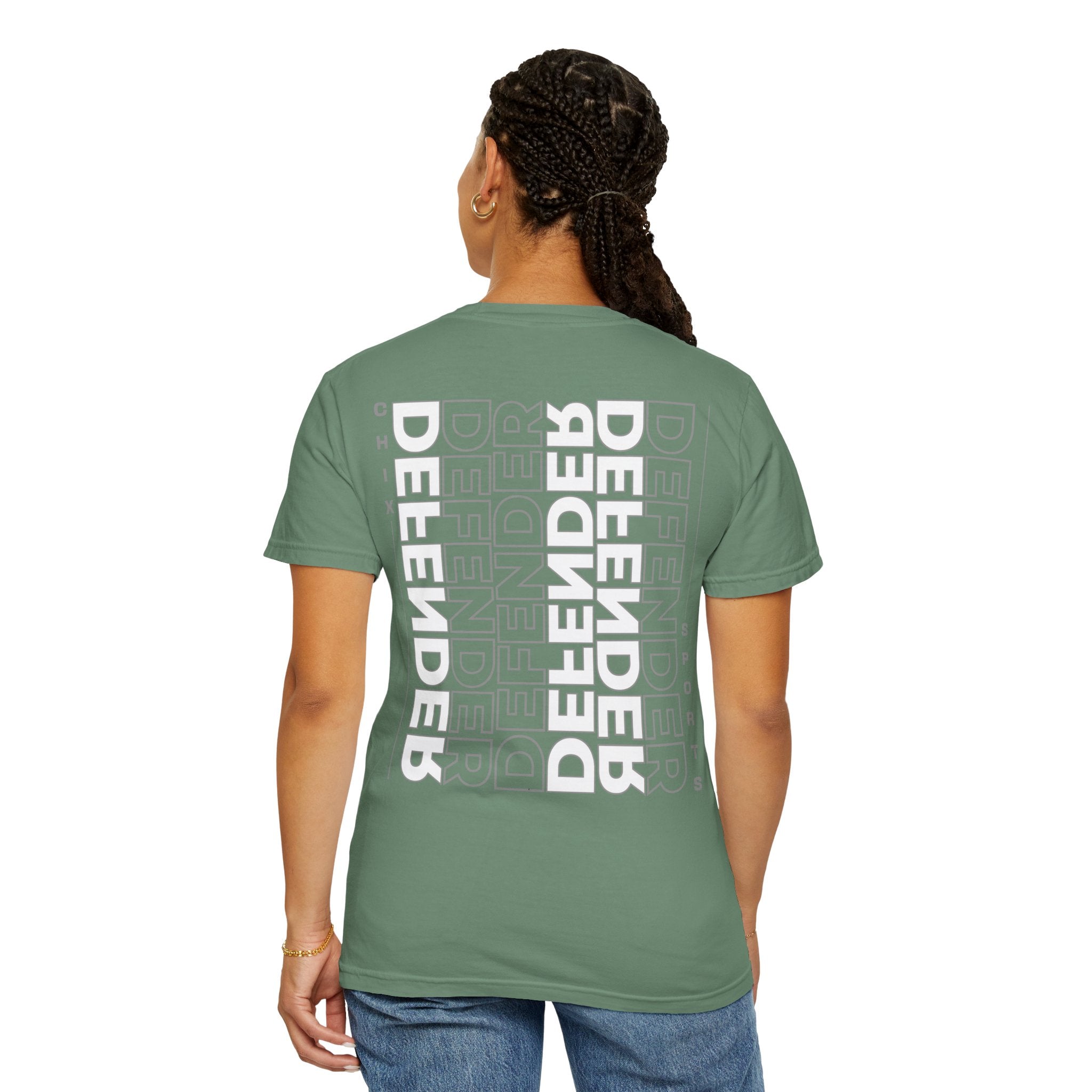 Defender Player Position Garment - Dyed T-shirt Vertical | Chix Sports