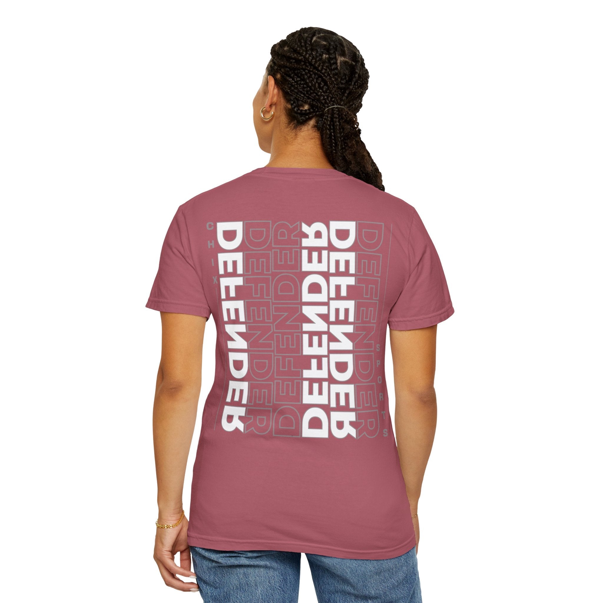 Defender Player Position Garment - Dyed T-shirt Vertical | Chix Sports