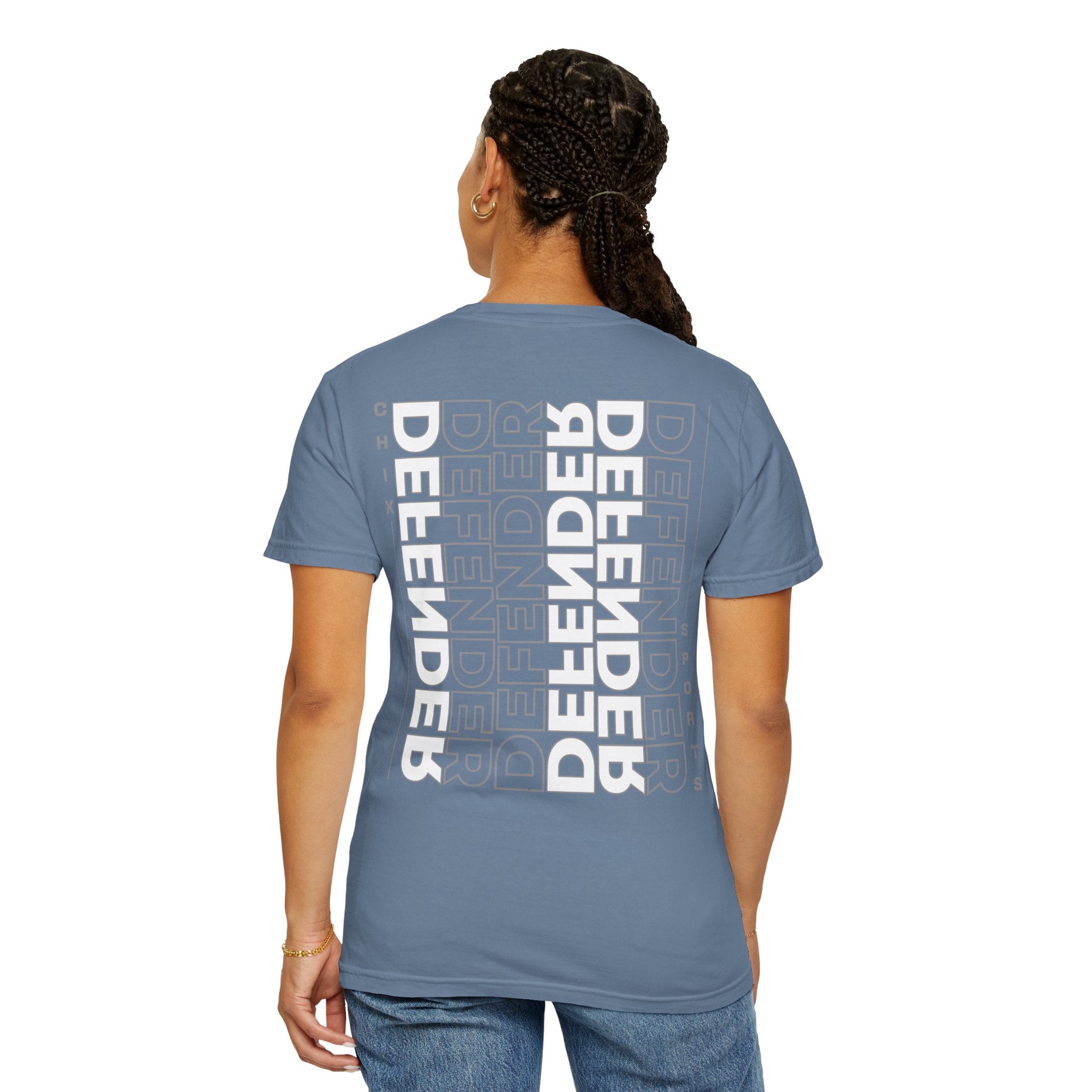Defender Player Position Garment - Dyed T-shirt Vertical | Chix Sports