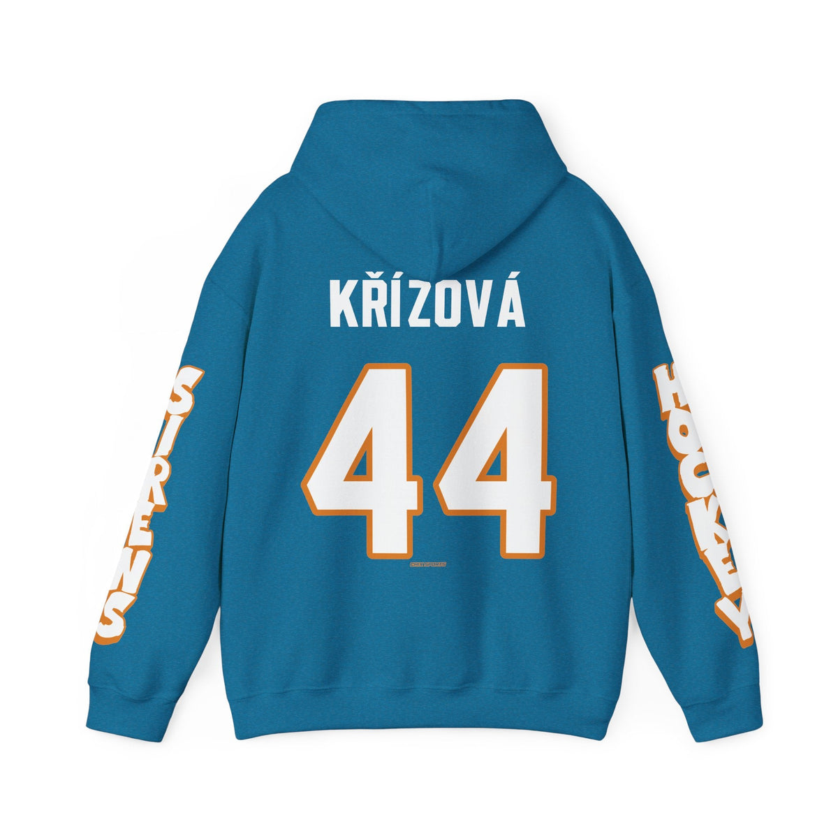 Denisa Krizova Sirens Unisex Hoodie in Antique Sapphire | Chix Sports
