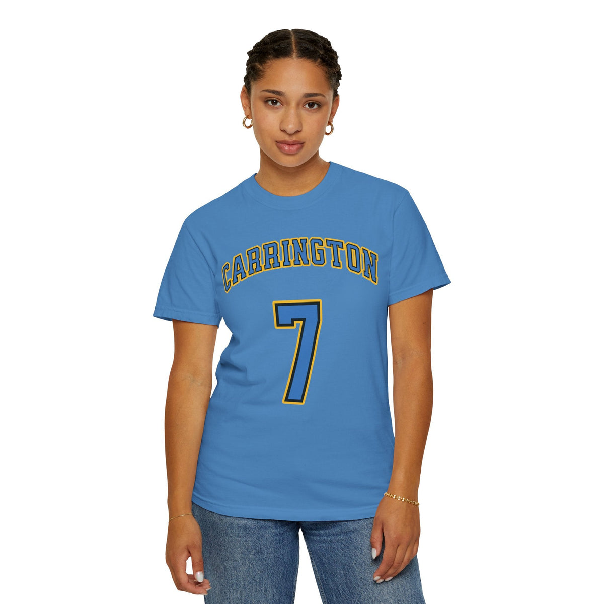 DiJonai Carrington Premium Sky Shirt | Chix Sports