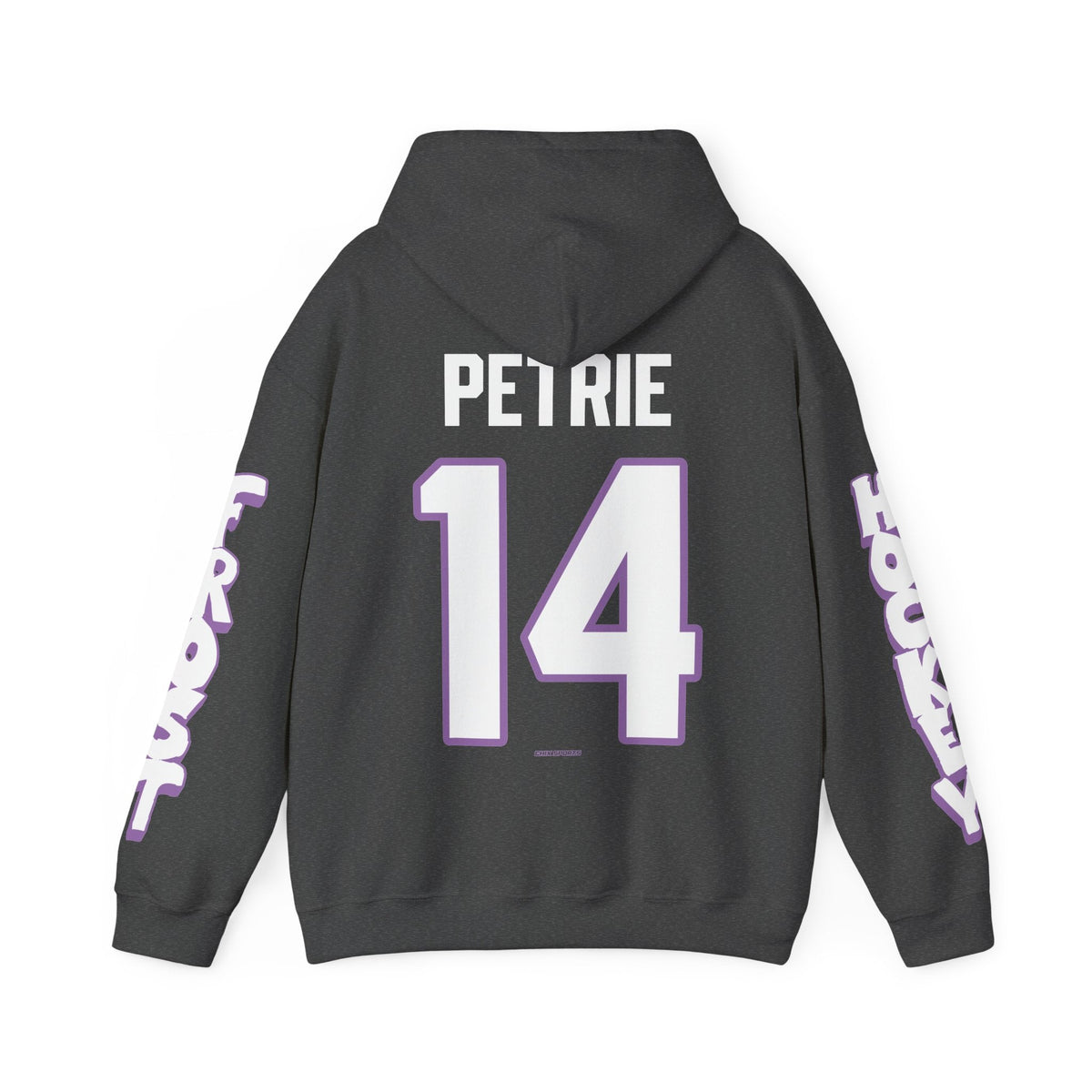 Dominique Petrie Frost Unisex Hoodie in Dark Heather | Chix Sports