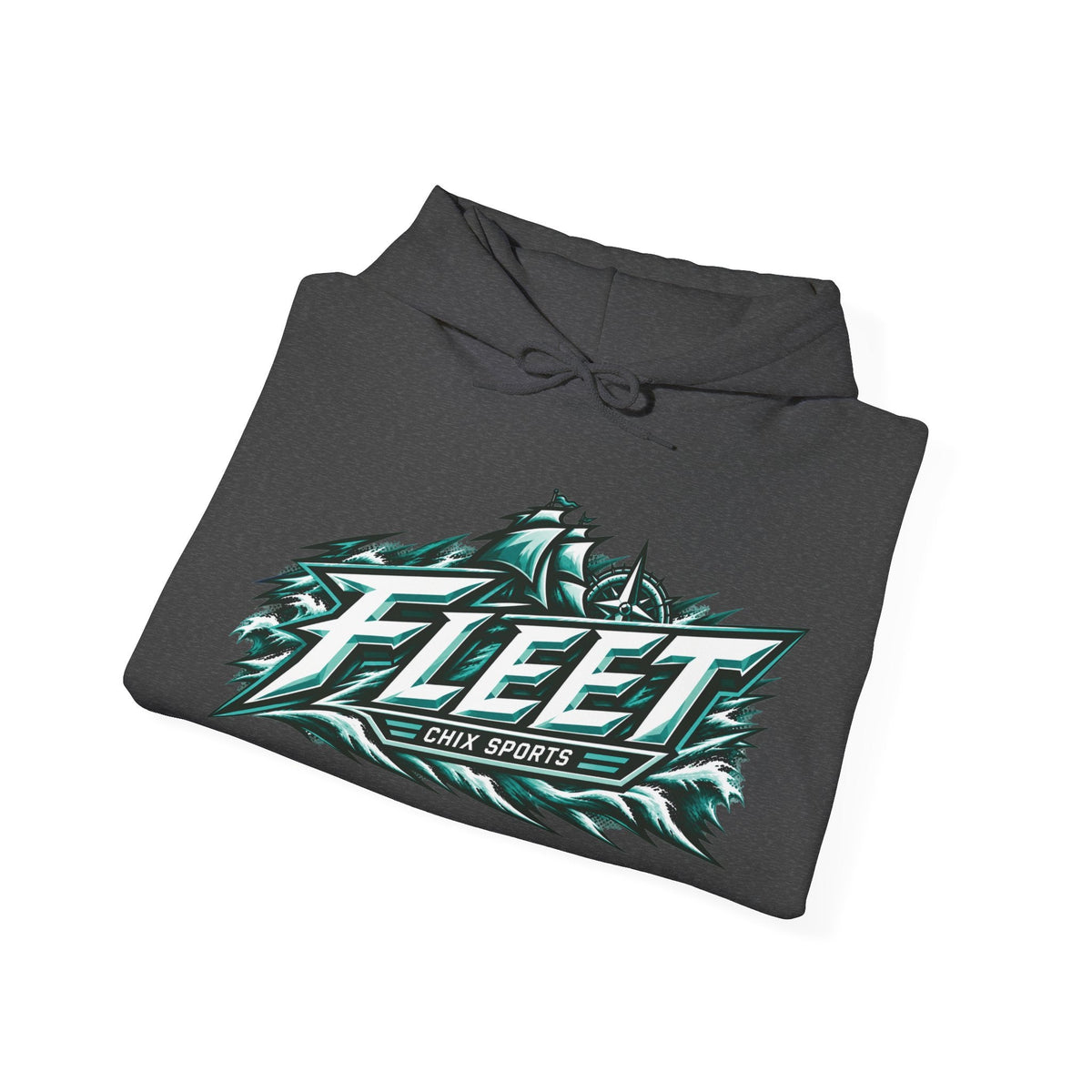 Ella Huber Unisex Fleet Hoodie in Dark Heather | Chix Sports