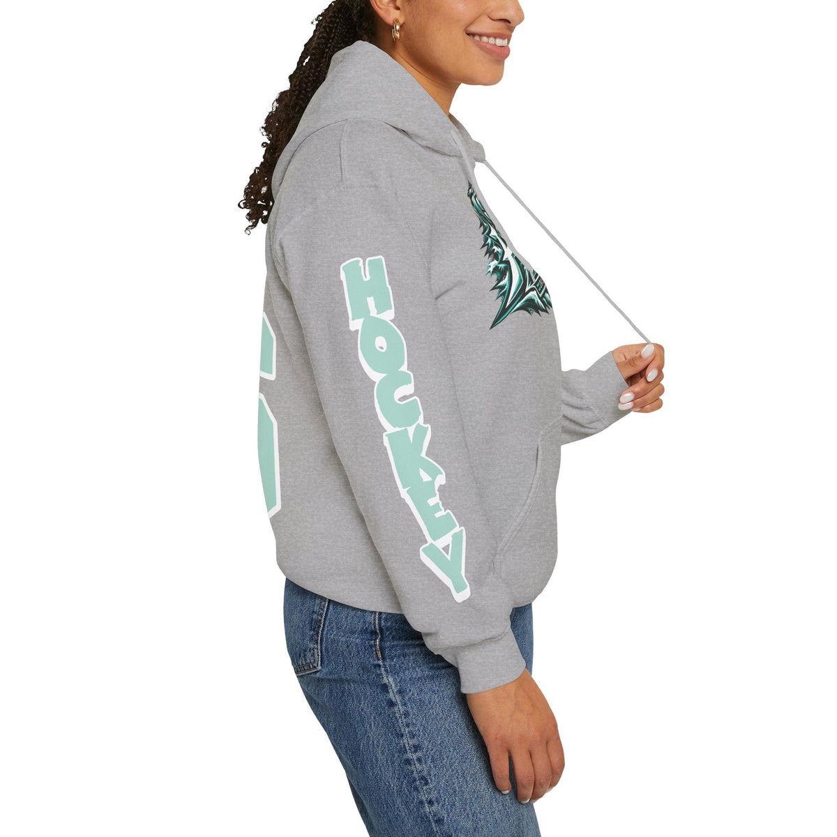 Ella Huber Unisex Fleet Hoodie in Dark Heather | Chix Sports