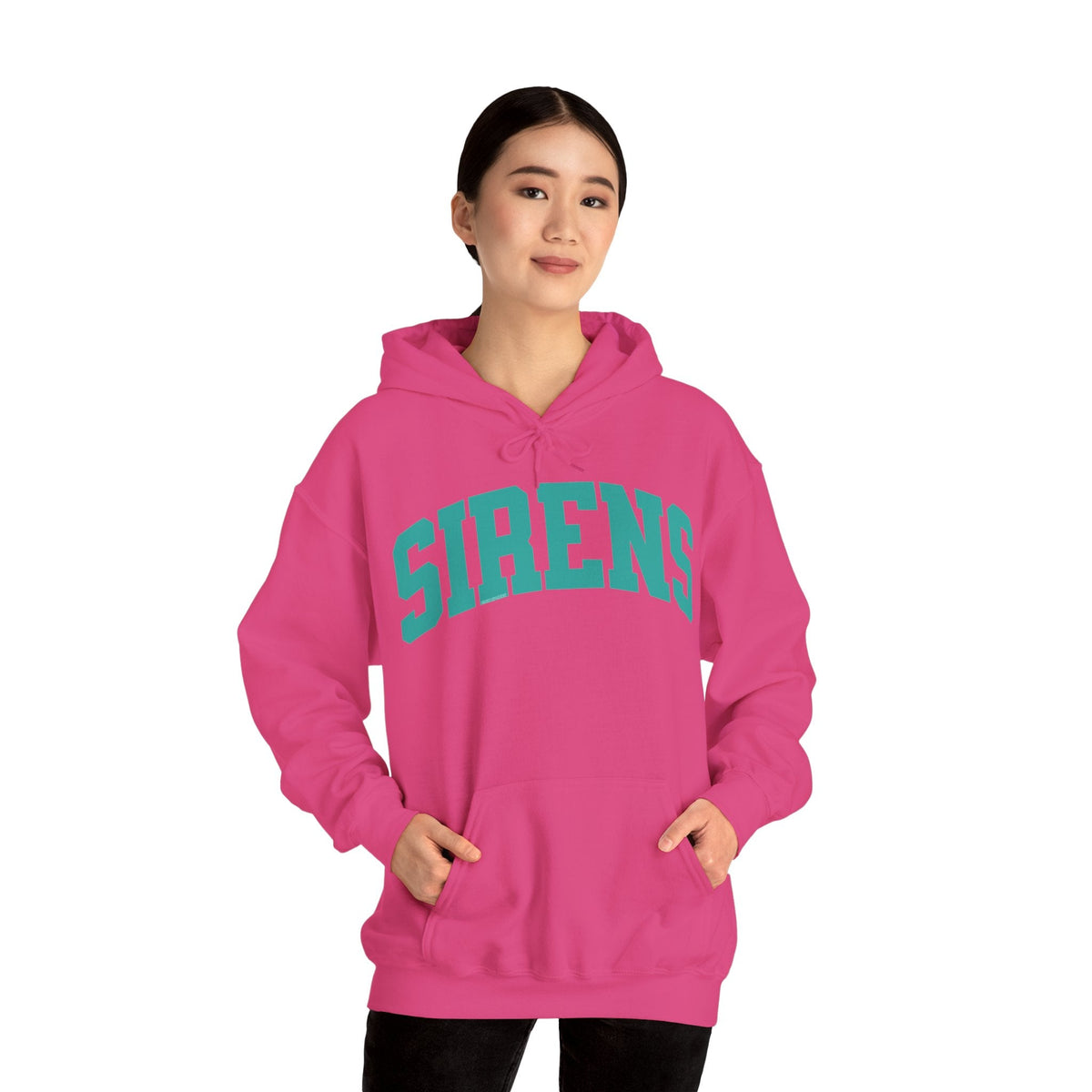 Elle Hartje Sirens Unisex Hoodie in Heliconia | Chix Sports