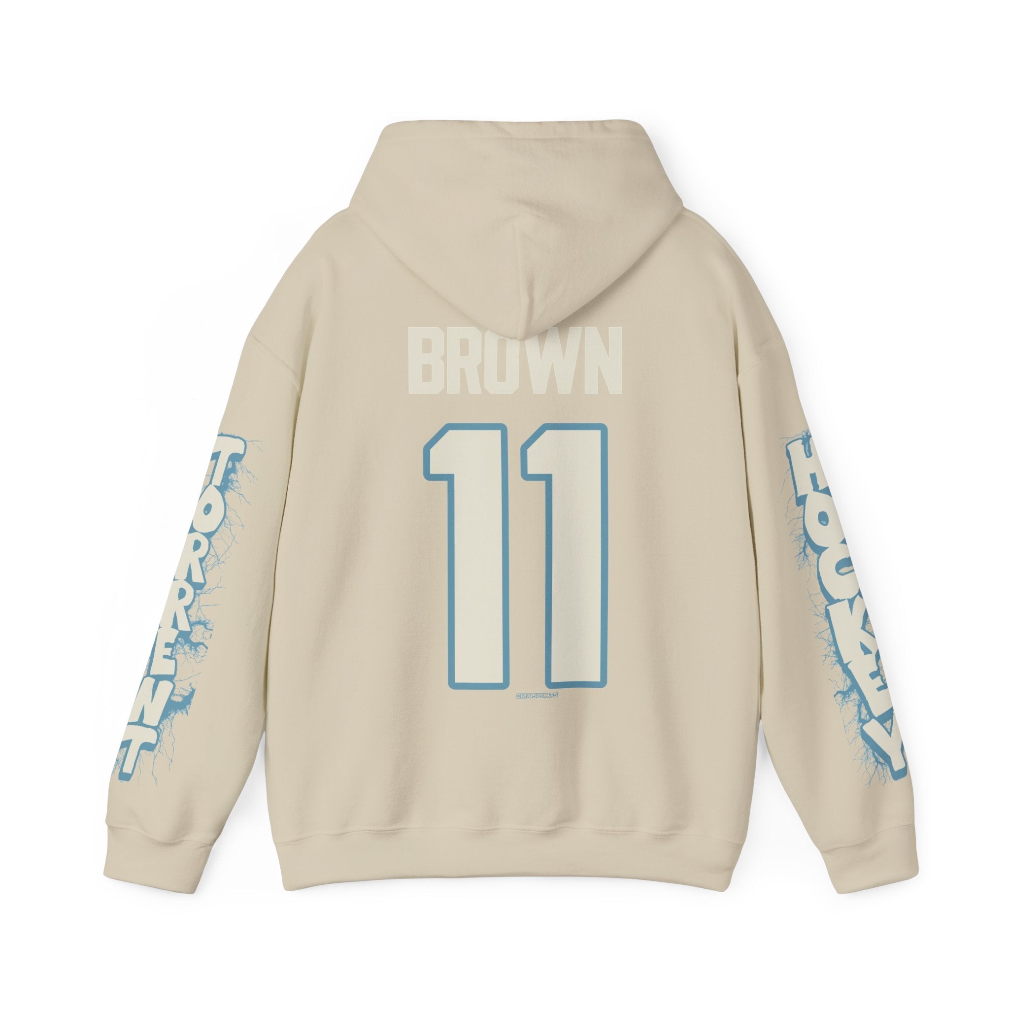 Emily Brown Torrent Unisex Hoodie in Sand | Chix Sports