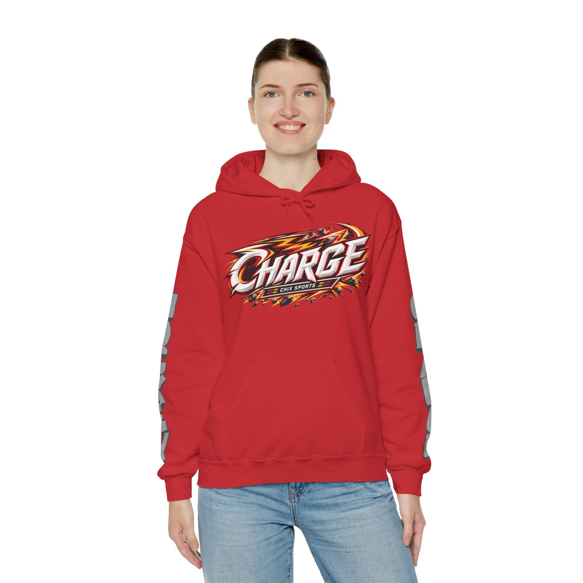 Emma Greco Charge Unisex Power Hoodie in Gold | Chix Sports