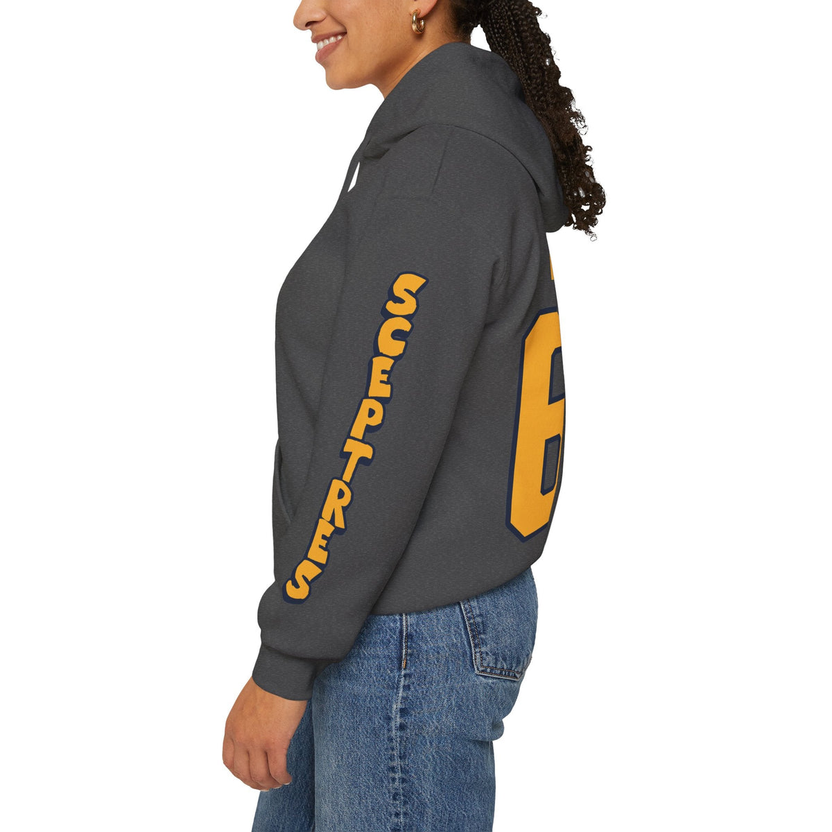 Emma Woods Sceptres Unisex Hoodie in Royal | Chix Sports