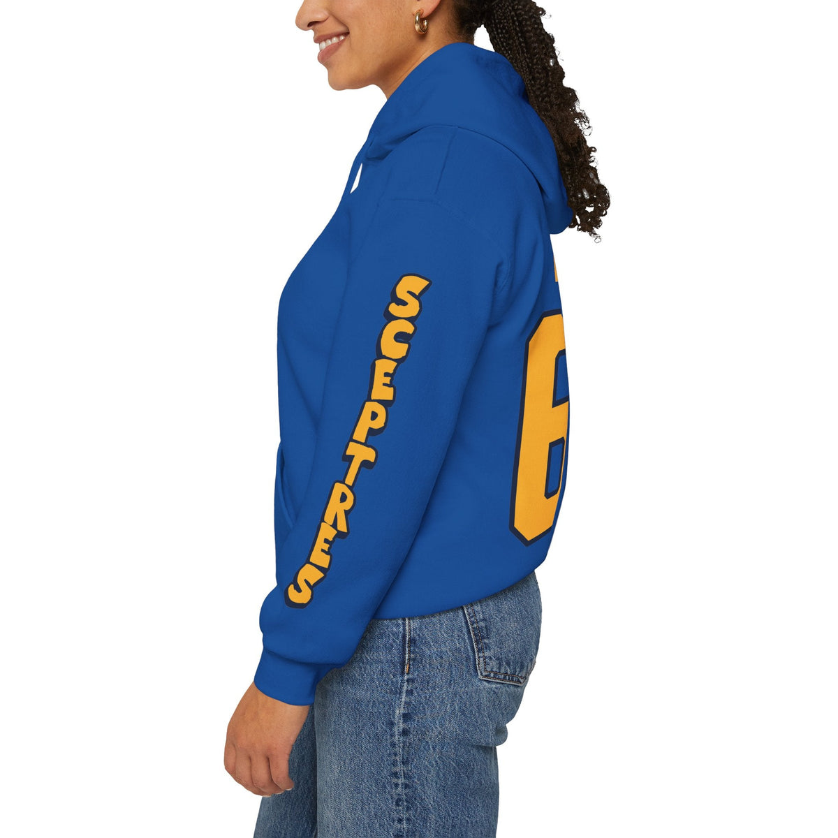 Emma Woods Sceptres Unisex Hoodie in Royal | Chix Sports