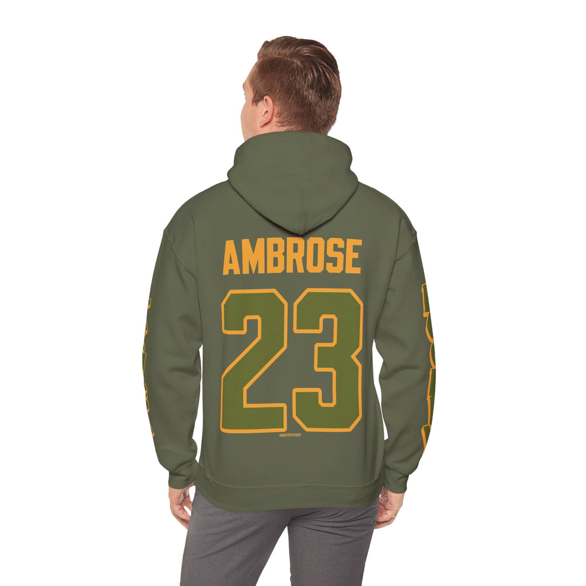 Erin Ambrose Las Vegas Women's Hockey Unisex Hoodie in Military Green | Chix Sports