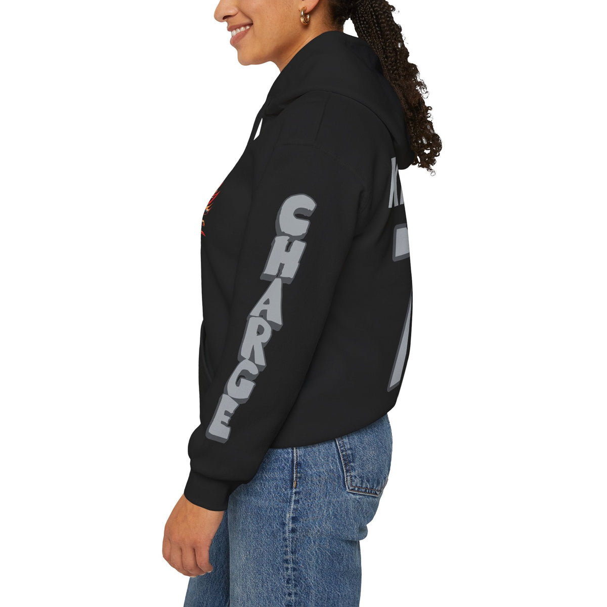 Fanuza Kadirova Charge Unisex Power Hoodie in Gold | Chix Sports