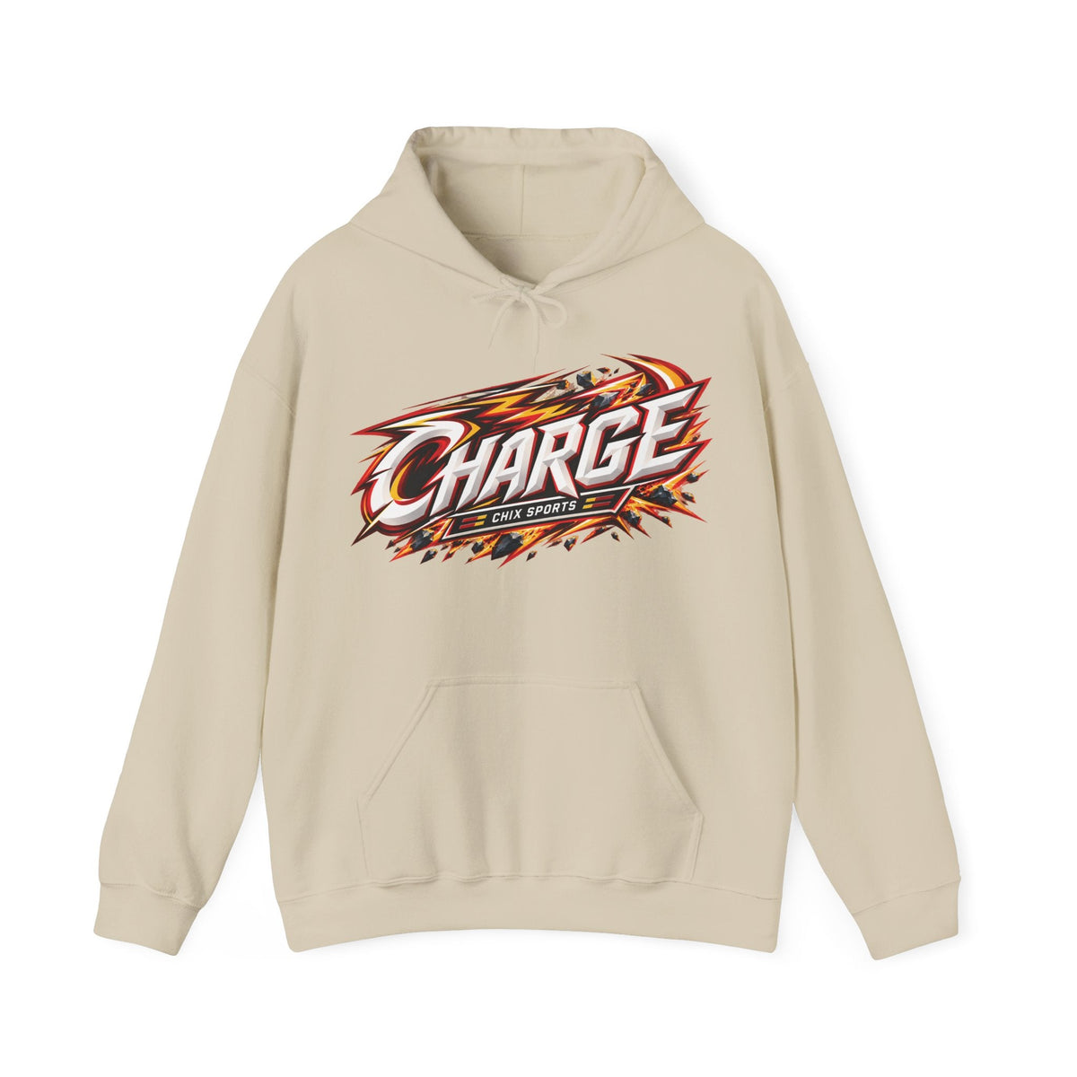 Fanuza Kadirova Charge Unisex Power Hoodie in Red | Chix Sports